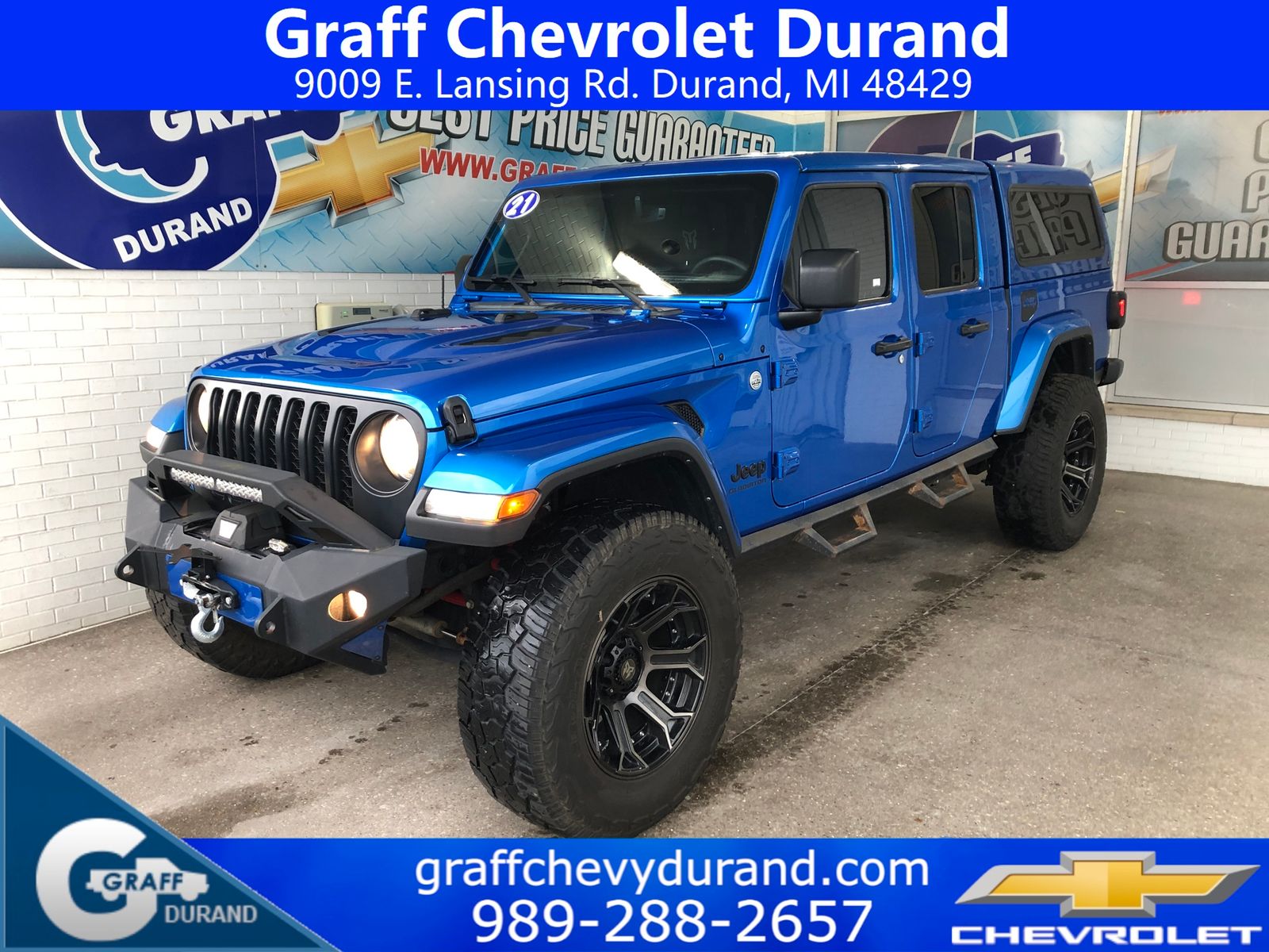Hydro Blue Pearlcoat 2021 Jeep Gladiator Pickup Truck Four-Wheel Drive 8-Speed Automatic