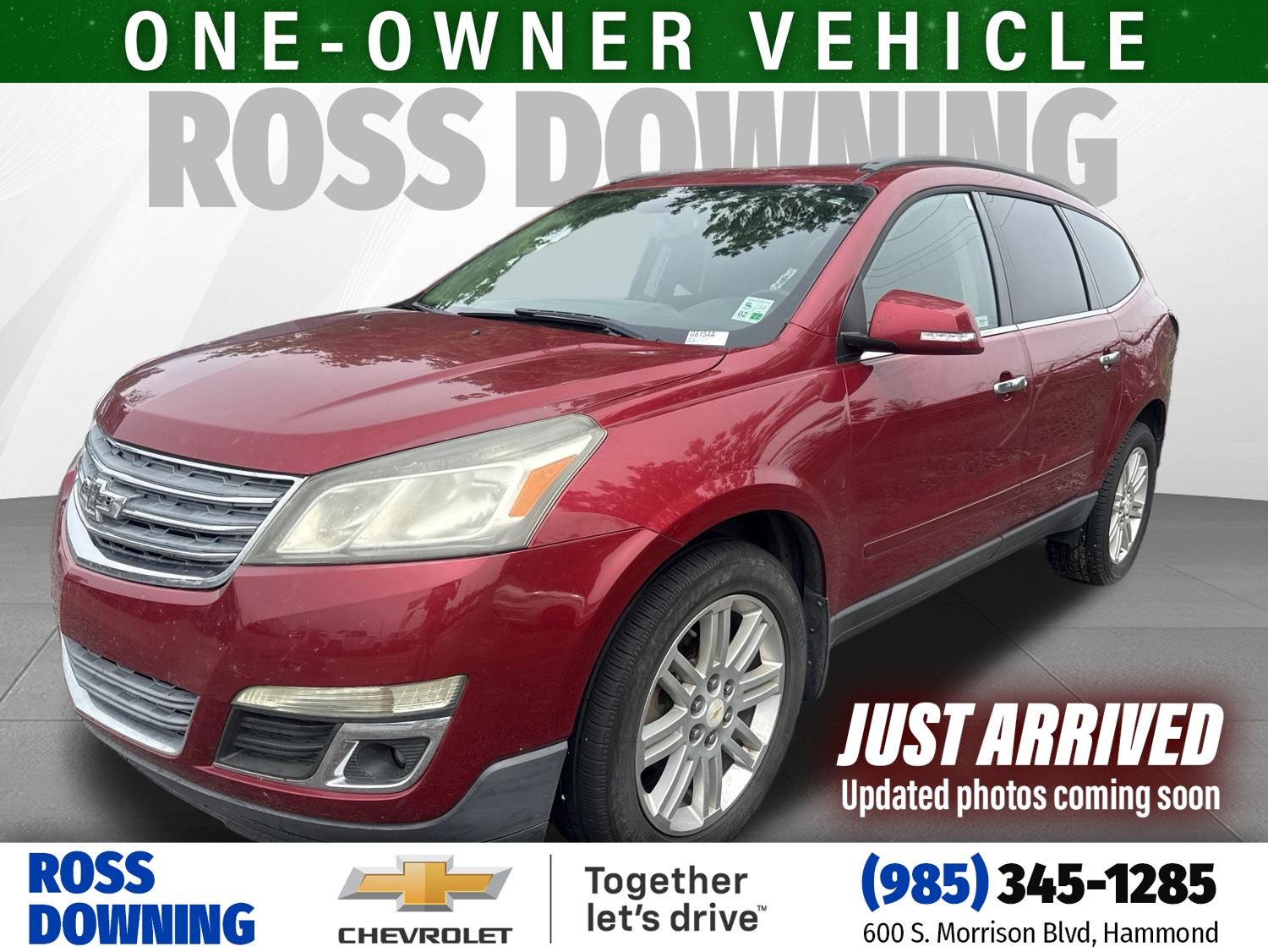 2013 Chevrolet Traverse LT Red at Toyota of Kenner