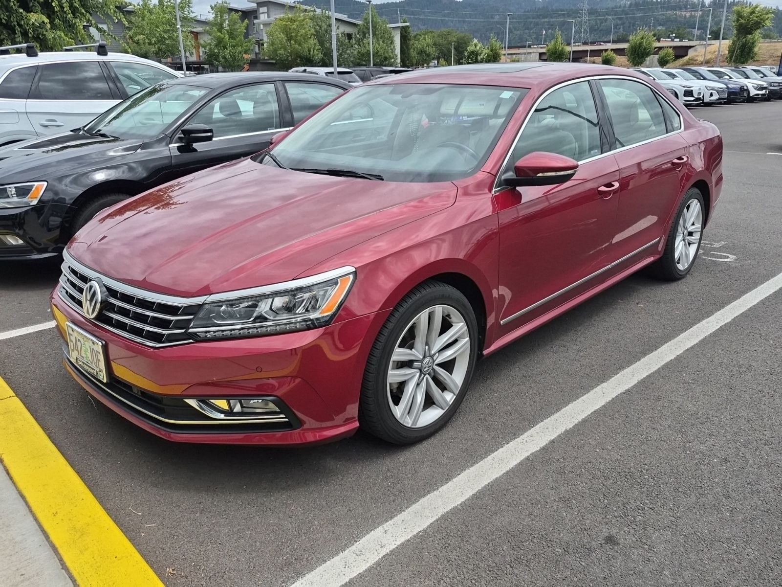 Red 2017 Volkswagen Passat Sedan Front-Wheel Drive 6-Speed Automatic