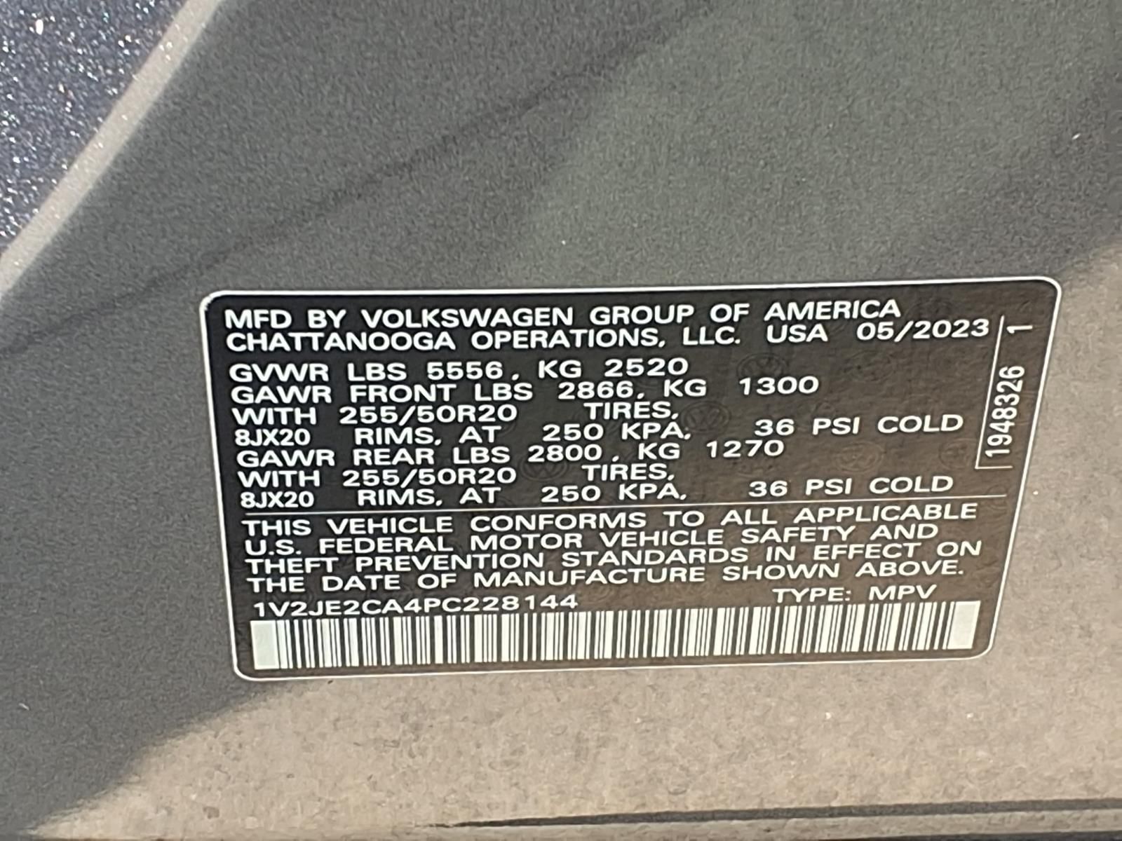 2023 Volkswagen Atlas Cross Sport 3.6L V6 SE w/Technology Gray at DeMontrond Auto Country