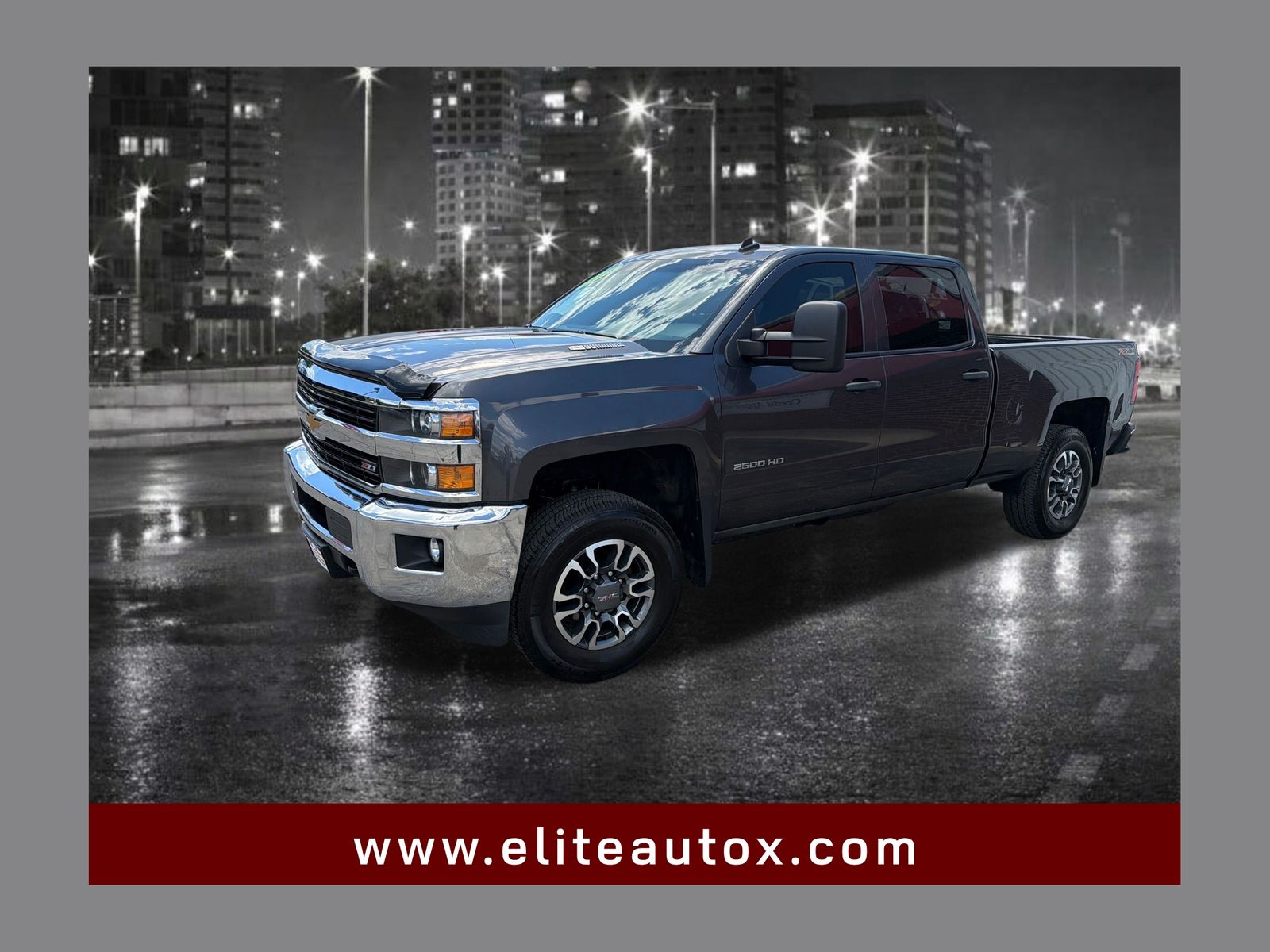 Gray (Tungsten Metallic) 2015 Chevrolet Silverado 2500HD Pickup Truck Four-Wheel Drive 6-Speed Automatic