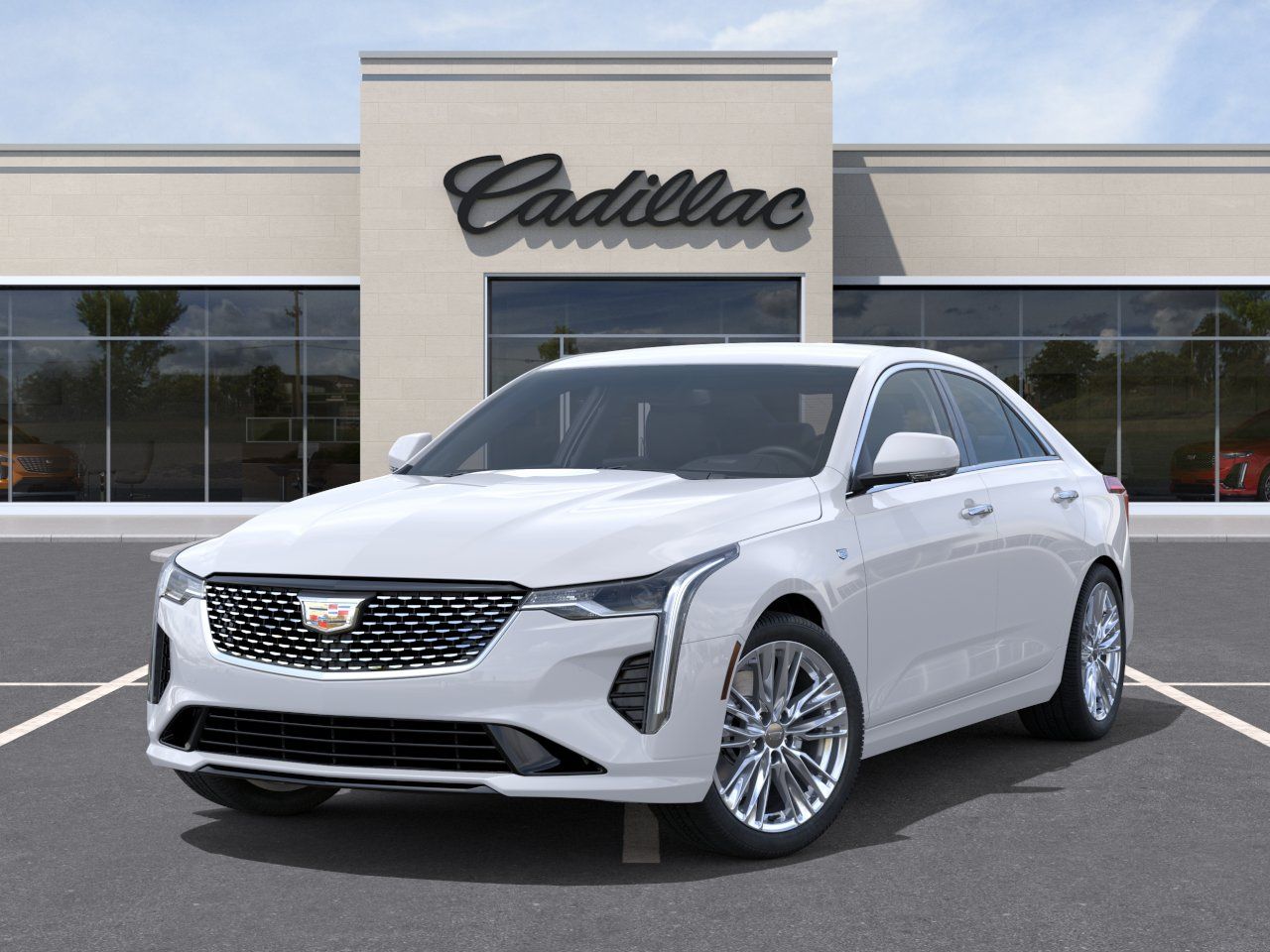 2026 Cadillac CT4 Premium Luxury White at Ross Downing Buick GMC