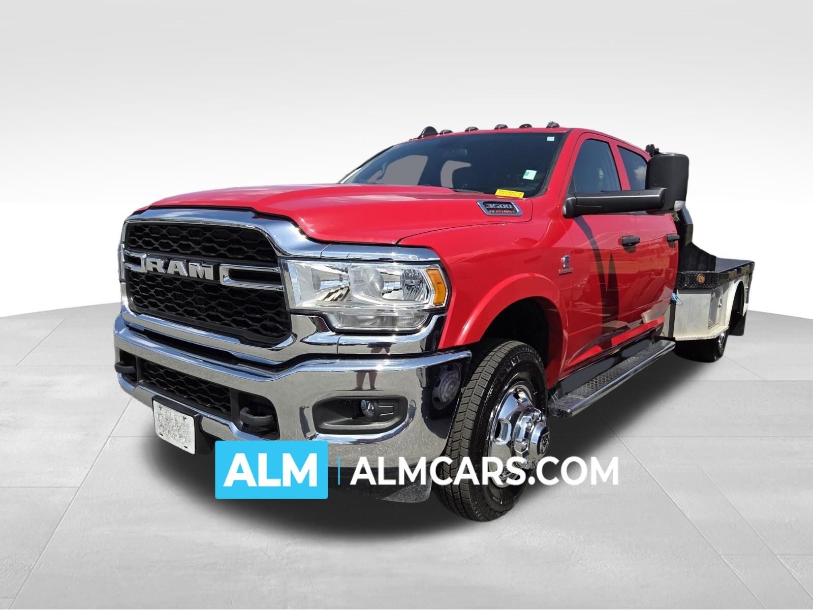 Flame Red Clearcoat 2021 RAM 3500 Chassis Tradesman Crew Cab LB DRW 4WD Pickup Truck Four-Wheel Drive 6-Speed Automatic