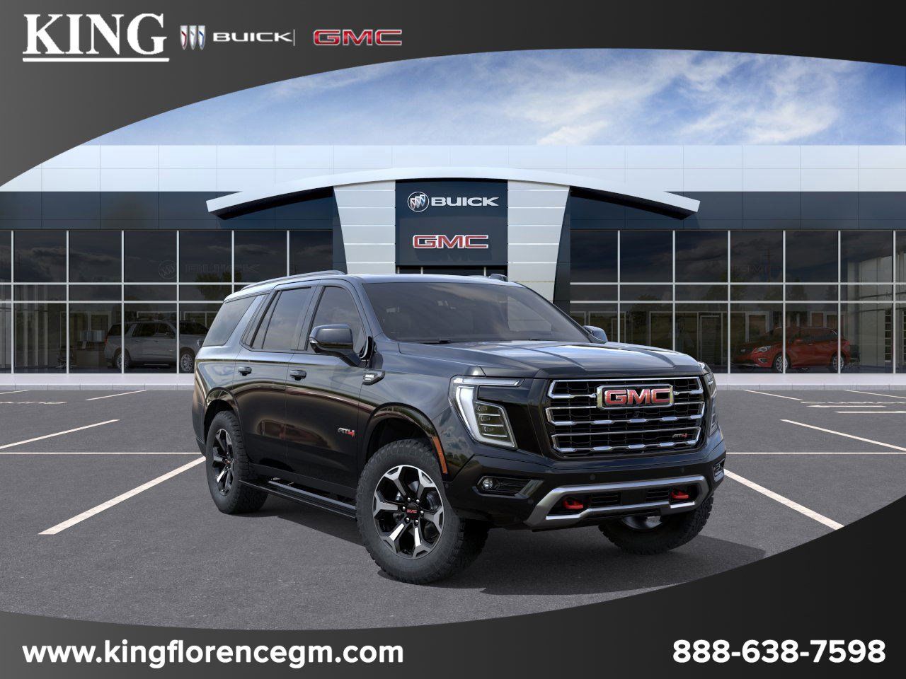 Onyx Black 2026 GMC Yukon AT4 4WD SUV / Crossover Four-Wheel Drive
