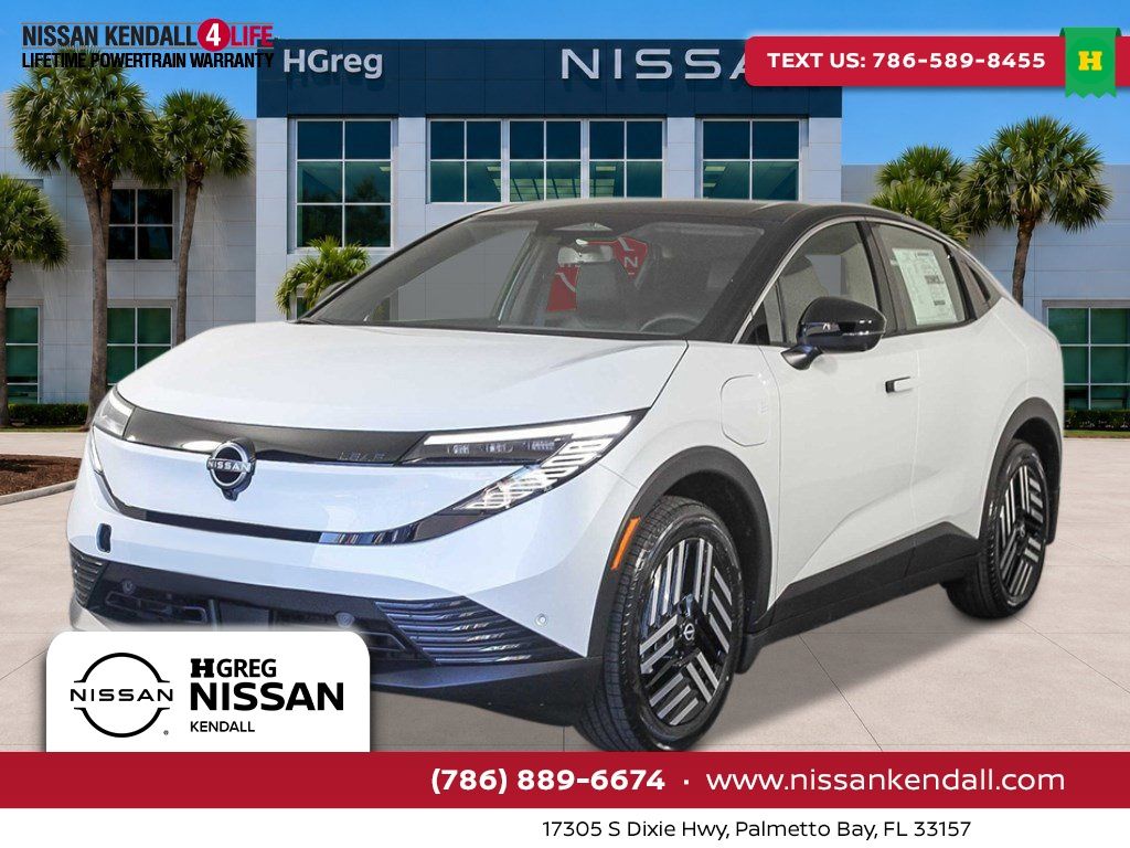 Everest White Pearl/Black 2026 Nissan LEAF SUV / Crossover Front-Wheel Drive Automatic