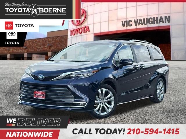Blue (Dark) 2024 Toyota Sienna Minivan Front-Wheel Drive Continuously Variable Transmission