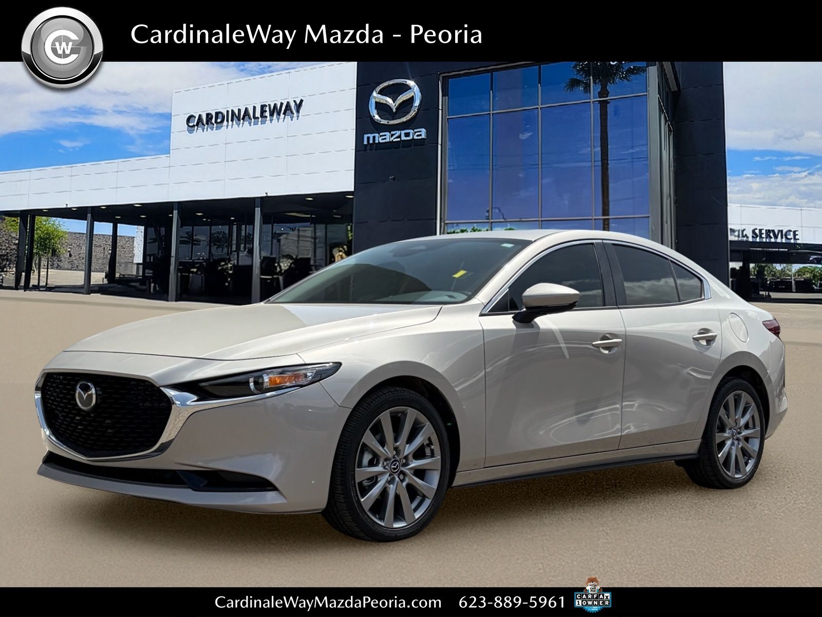 Gray (Platinum Quartz Metallic) 2026 Mazda MAZDA3 2.5 S Preferred Sedan FWD Sedan Front-Wheel Drive 6-Speed Automatic