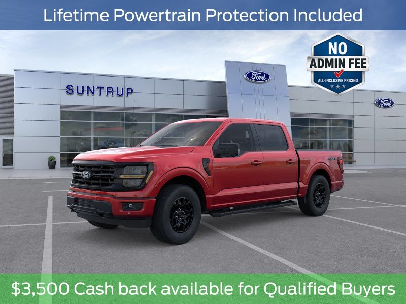Ruby Red 2026 Ford F-150 XLT SuperCrew 4WD Pickup Truck Four-Wheel Drive Automatic