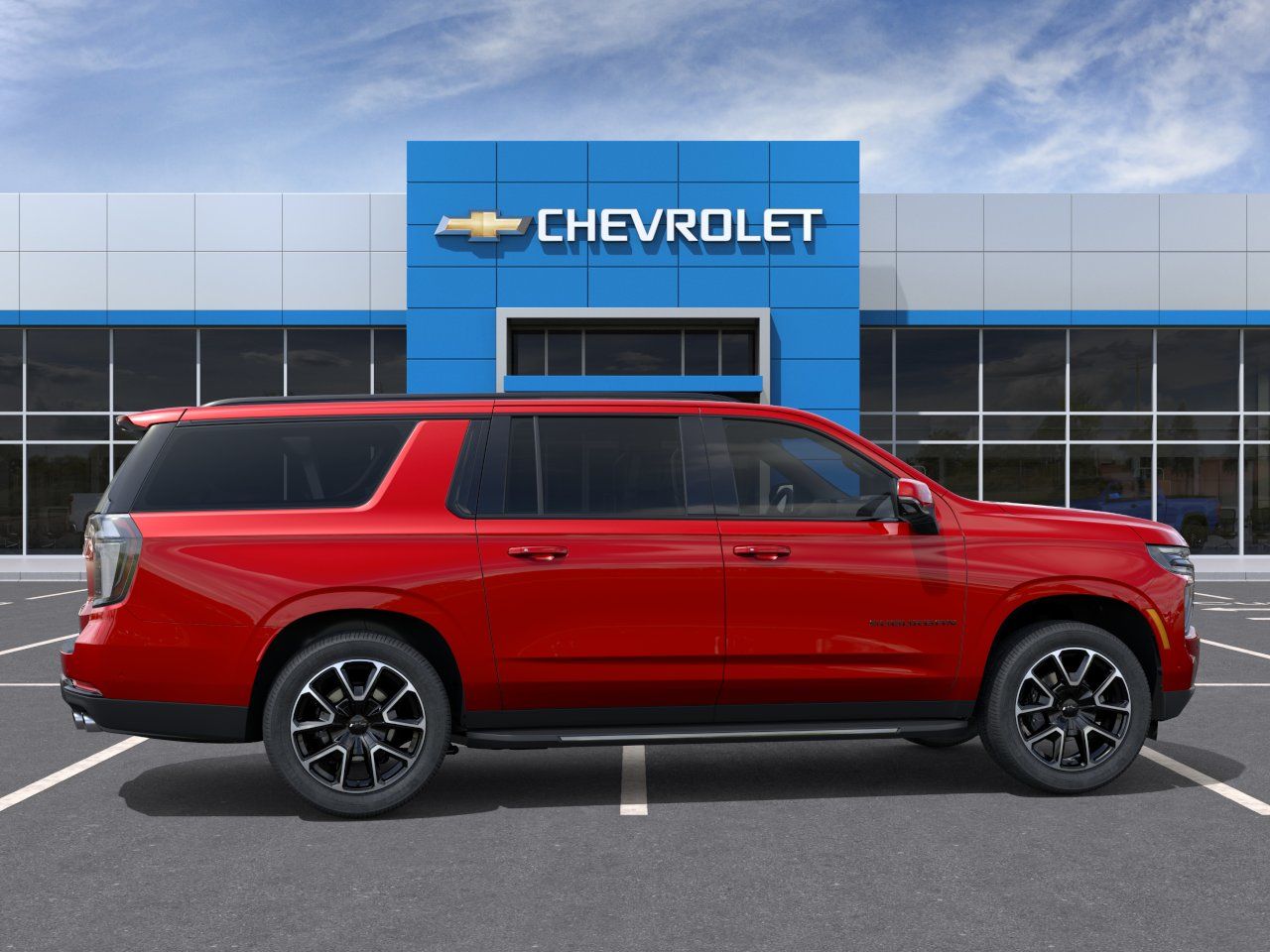 2026 Chevrolet Suburban RST Red at Ross Downing Chevrolet
