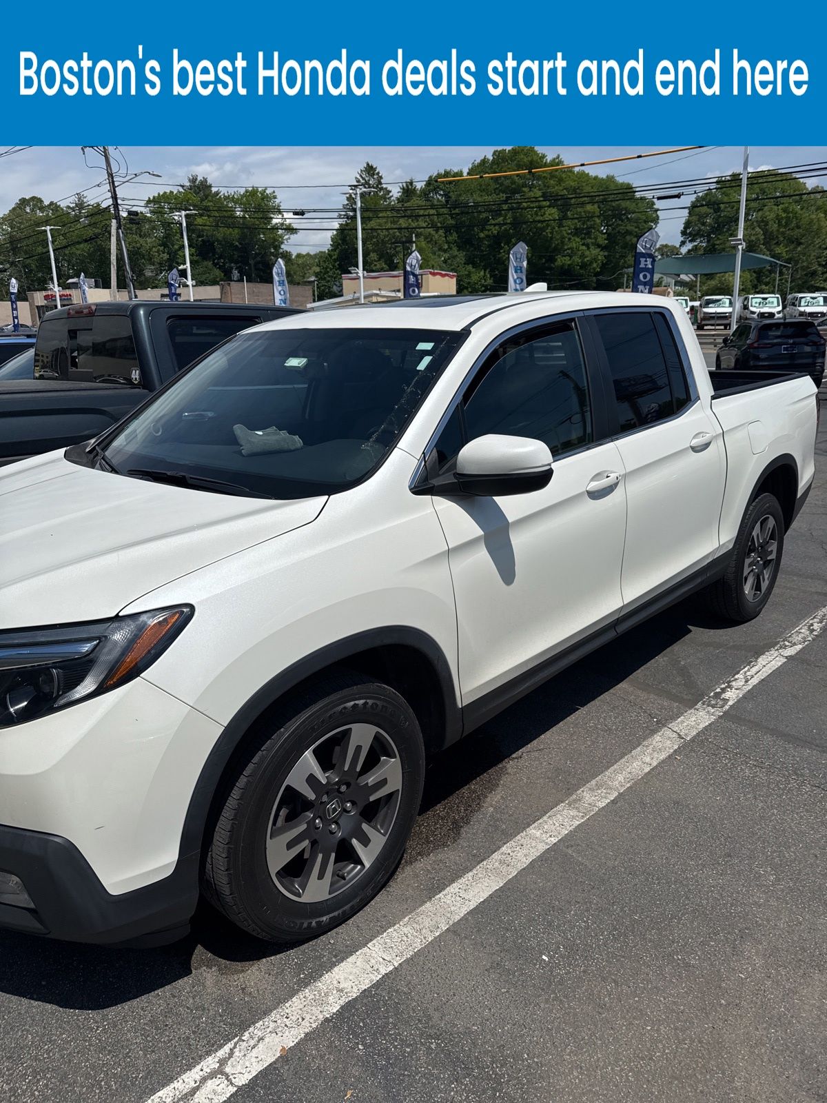 Platinum White Pearl 2019 Honda Ridgeline RTL-T AWD Pickup Truck All-Wheel Drive 6-Speed Automatic