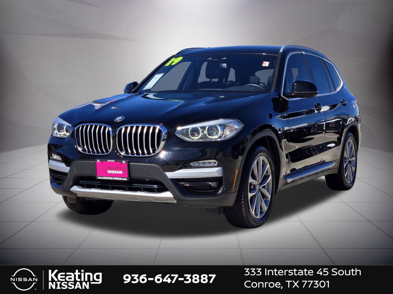 2019 BMW X3 sDrive30i Black at North Houston Mitsubishi