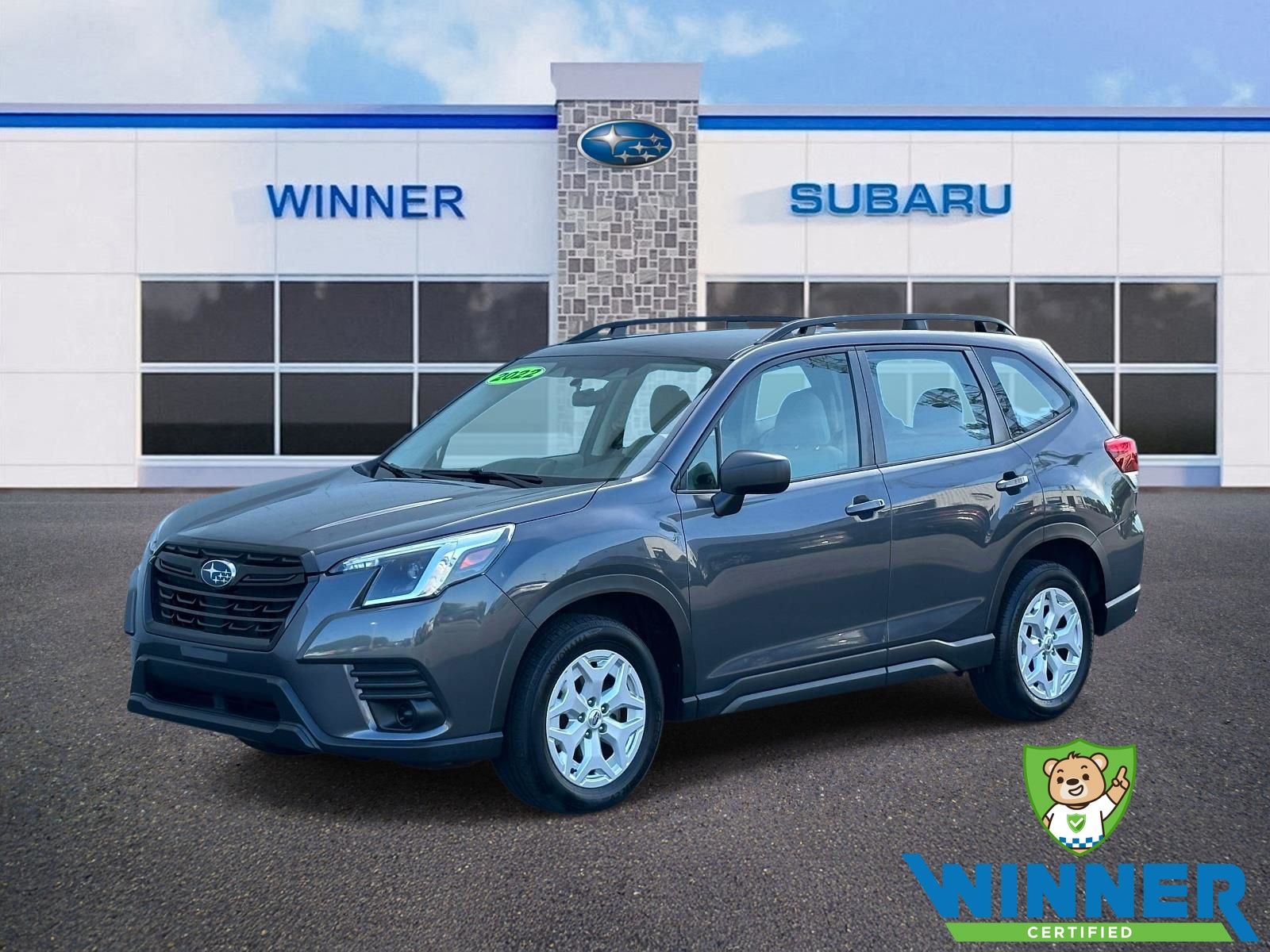 Magnetite Gray Metallic 2022 Subaru Forester SUV / Crossover All-Wheel Drive Continuously Variable Transmission