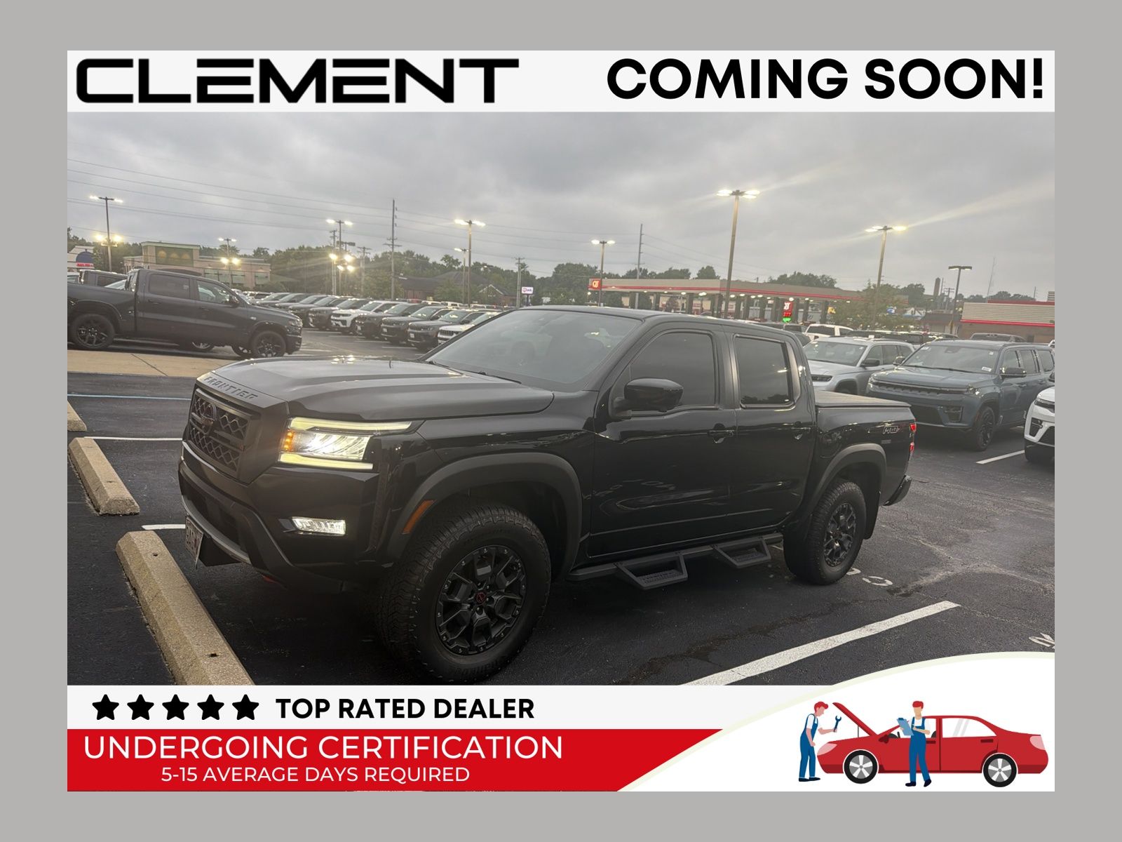 Super Black 2023 Nissan Frontier Pickup Truck 4X2 9-Speed Automatic