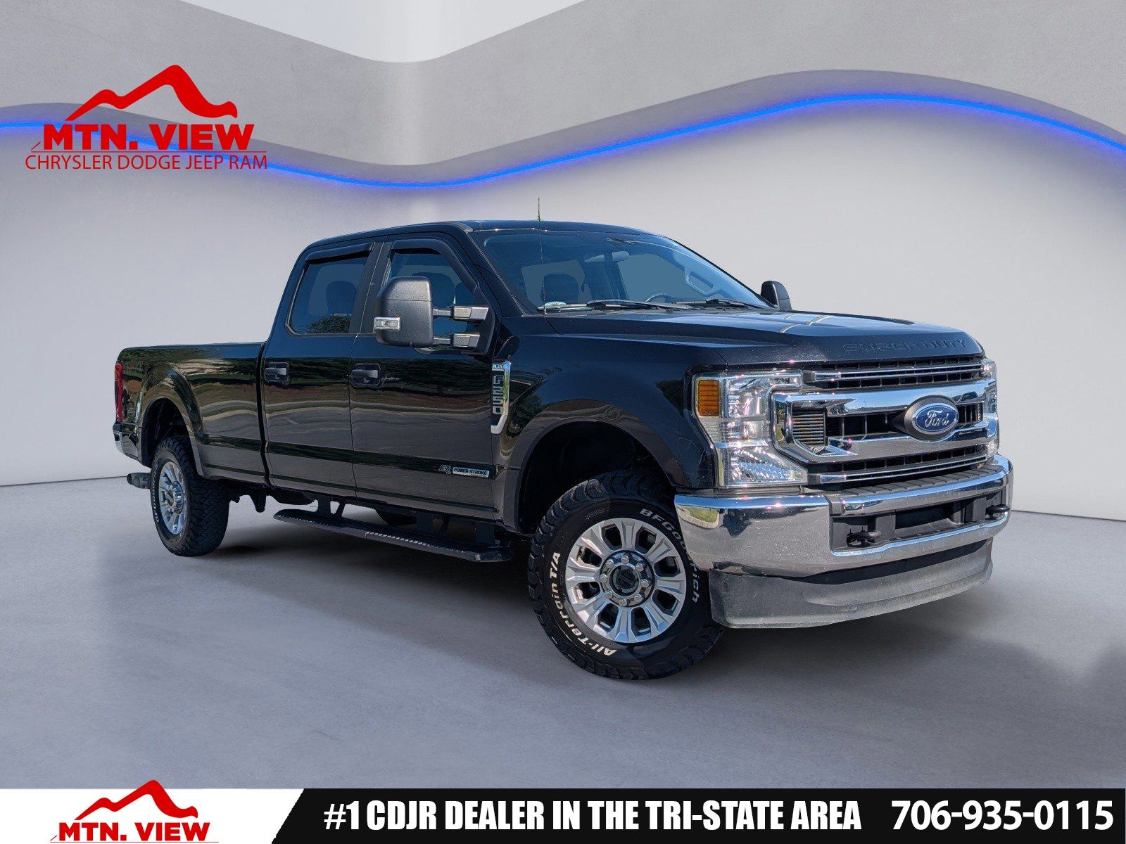 Black Metallic 2020 Ford F-250 Super Duty XLT Crew Cab 4WD Pickup Truck Four-Wheel Drive Automatic