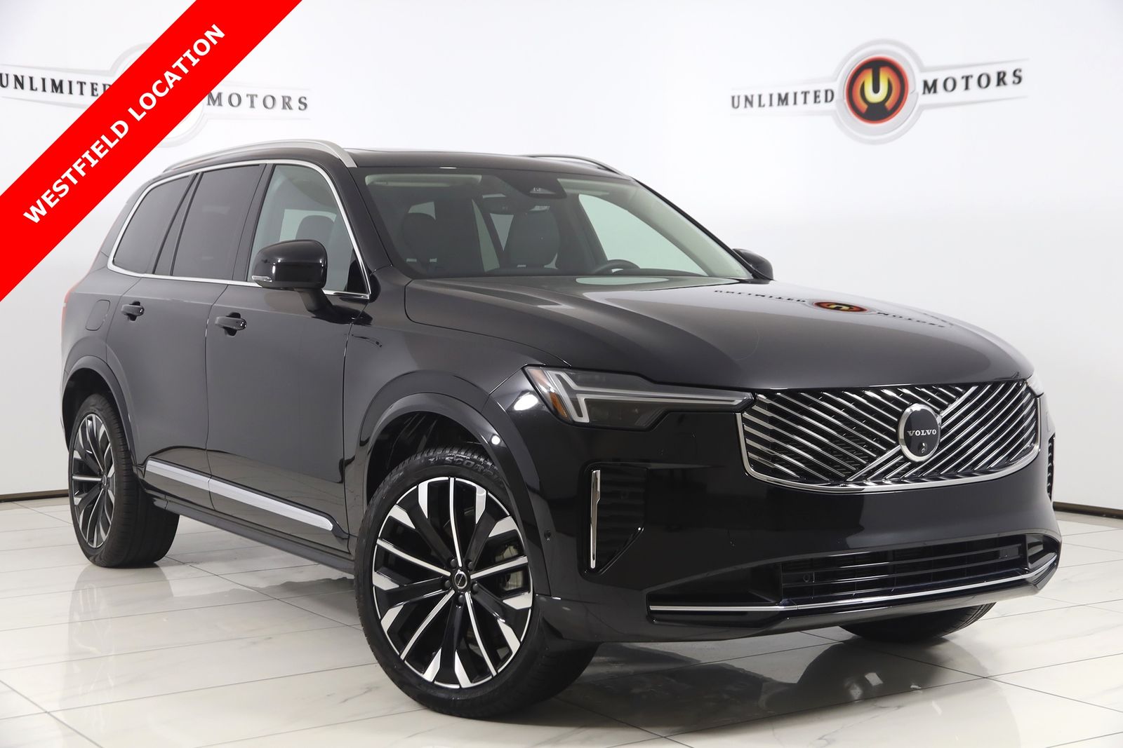 Onyx Black Metallic 2025 Volvo XC90 B6 Plus Bright Theme 7-Passenger AWD SUV / Crossover All-Wheel Drive Automatic