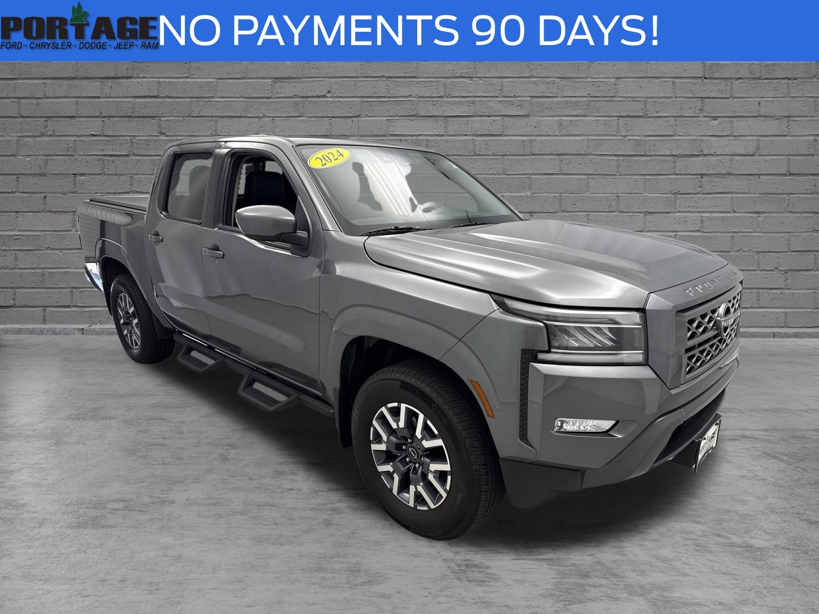 Gray (Gun Metallic) 2024 Nissan Frontier Pickup Truck Four-Wheel Drive 9-Speed Automatic Overdrive