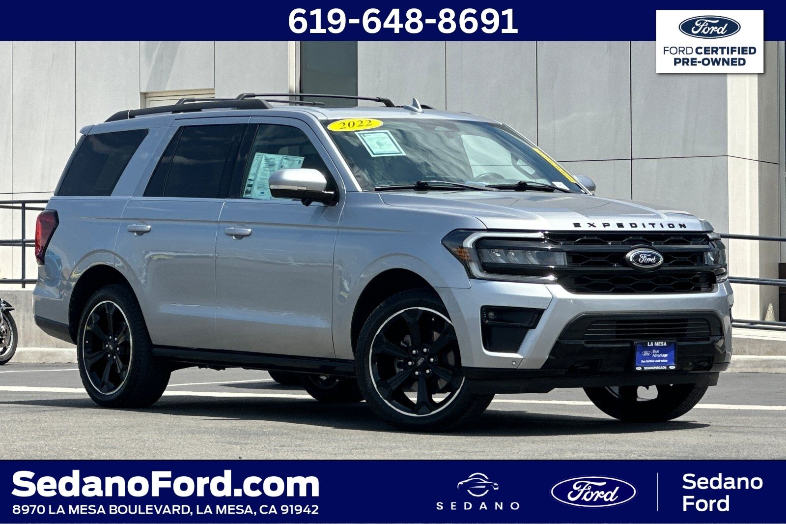 Iconic Silver Metallic 2022 Ford Expedition SUV / Crossover Four-Wheel Drive Automatic