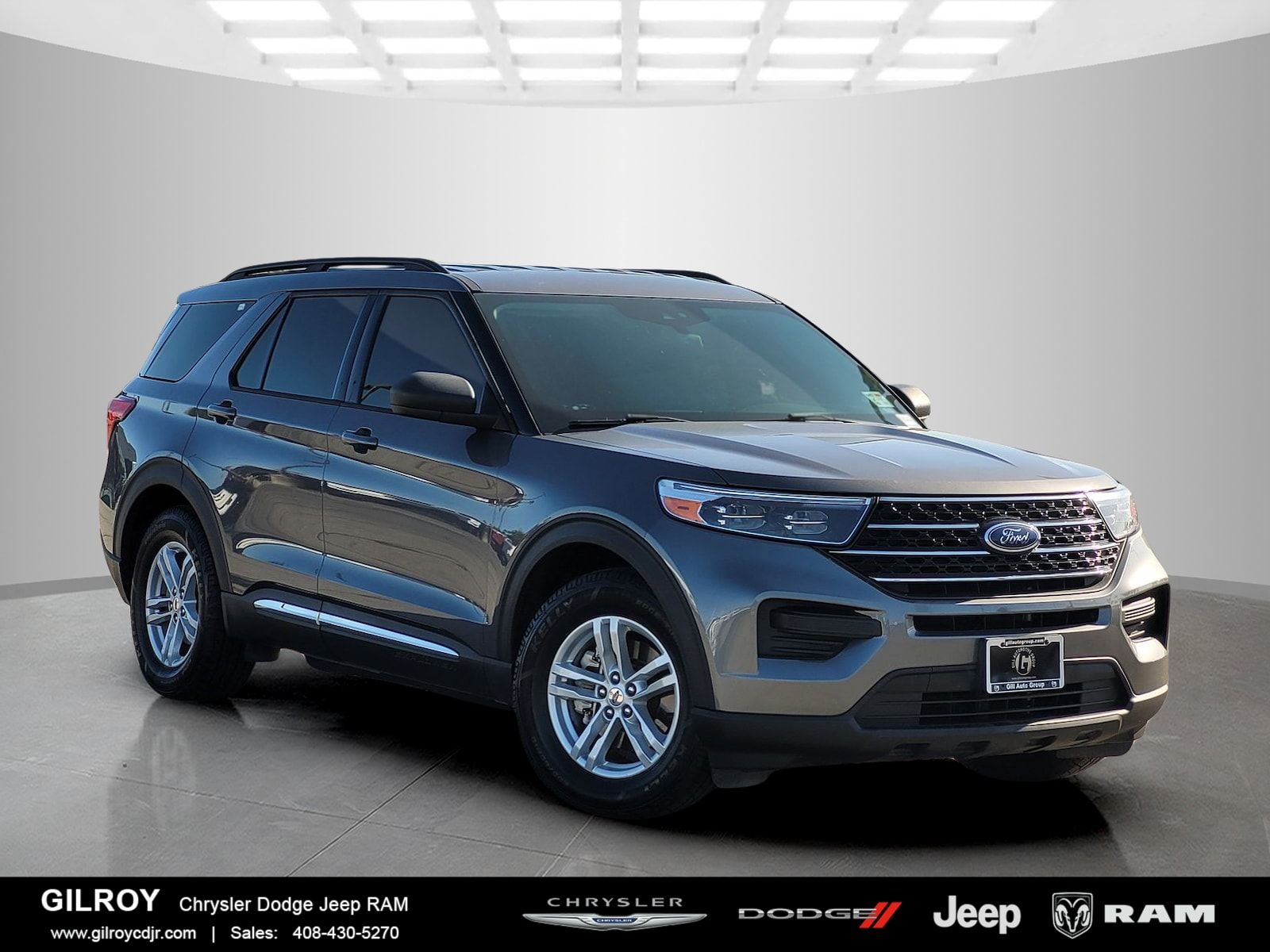 Gray Metallic 2021 Ford Explorer SUV / Crossover Rear-Wheel Drive Automatic
