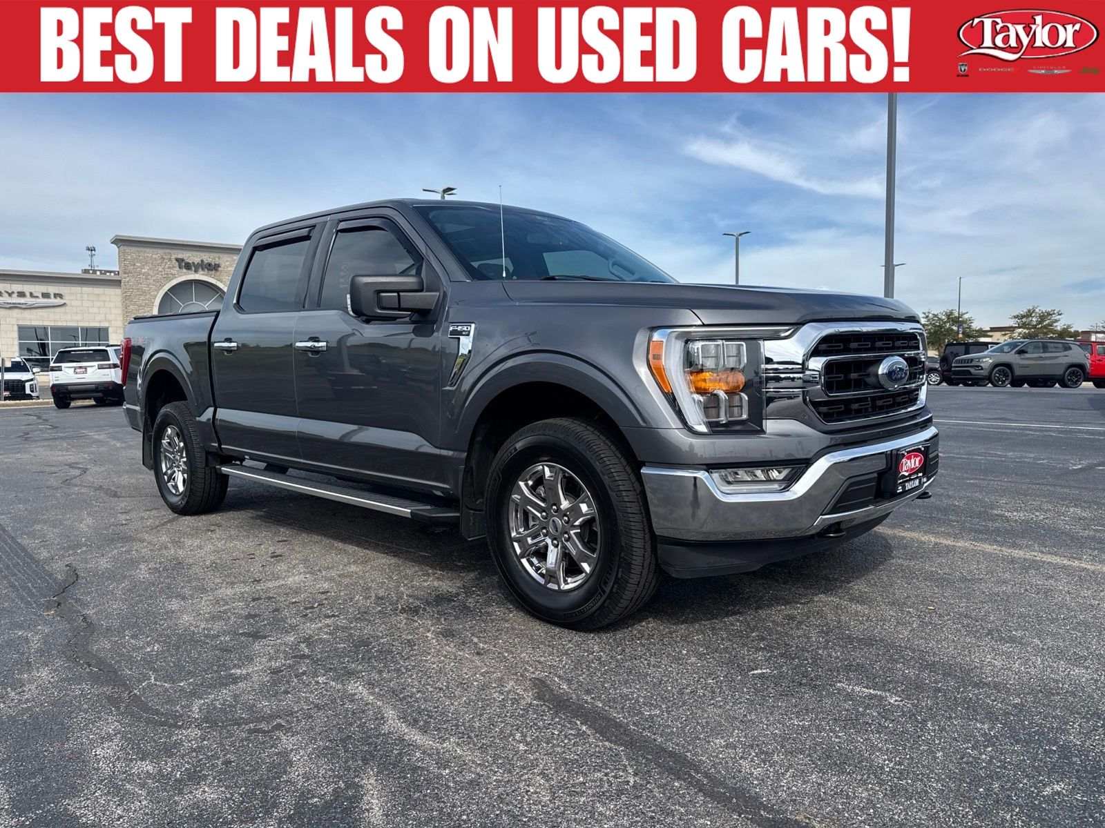 Gray Metallic 2022 Ford F-150 Pickup Truck Four-Wheel Drive Automatic