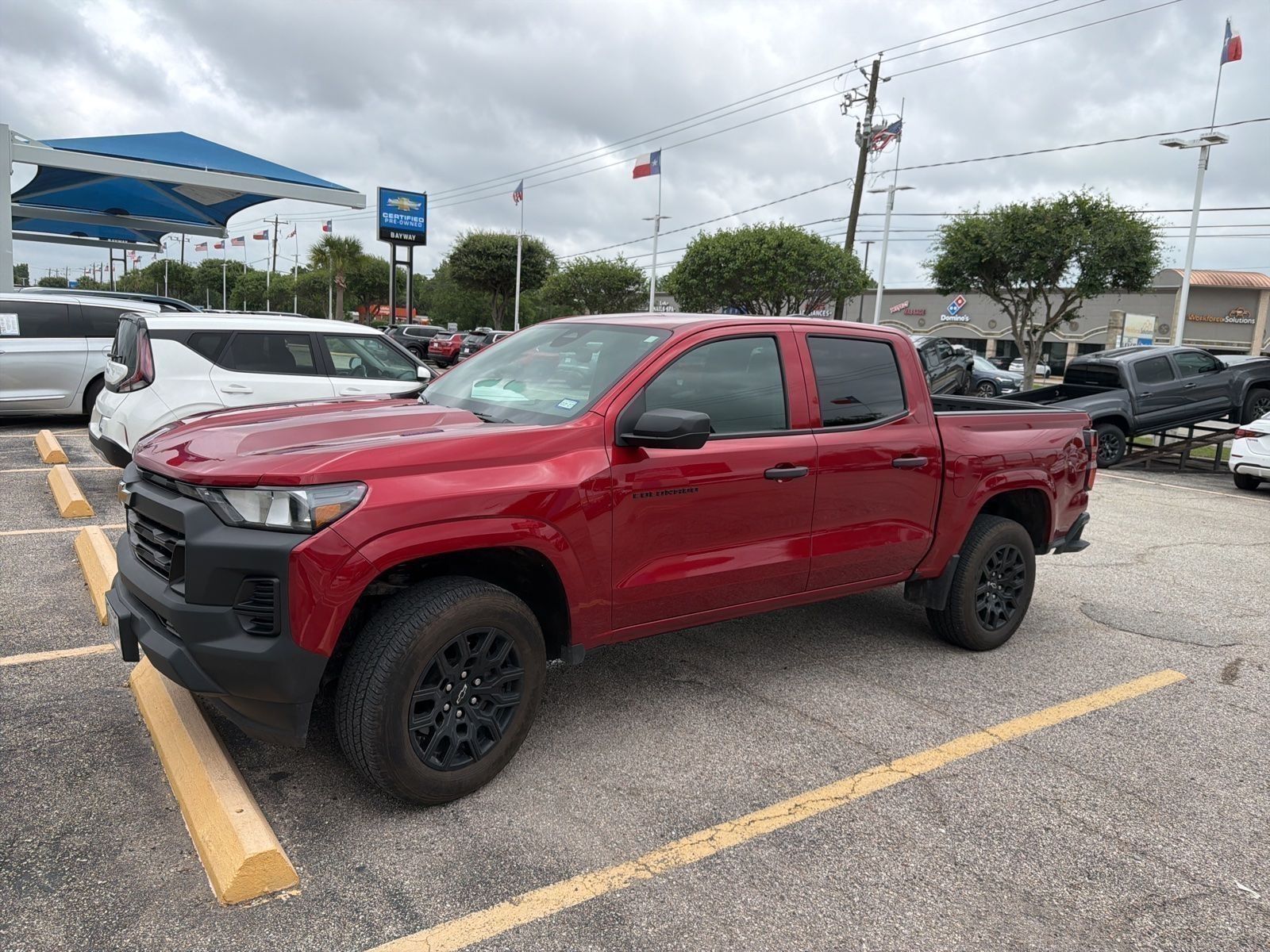 Radiant Red Tintcoat 2025 Chevrolet Colorado Work Truck Crew Cab RWD Pickup Truck 4X2 8-Speed Automatic