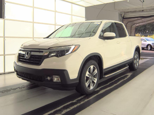 White Diamond Pearl 2019 Honda Ridgeline Pickup Truck All-Wheel Drive 6-Speed Automatic