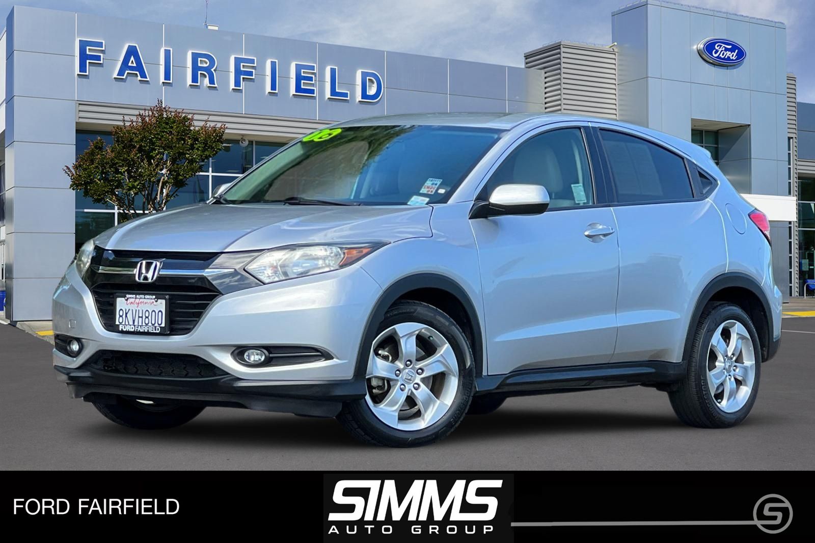 Alabaster Silver Metallic 2016 Honda HR-V LX SUV / Crossover Front-Wheel Drive Continuously Variable Transmission