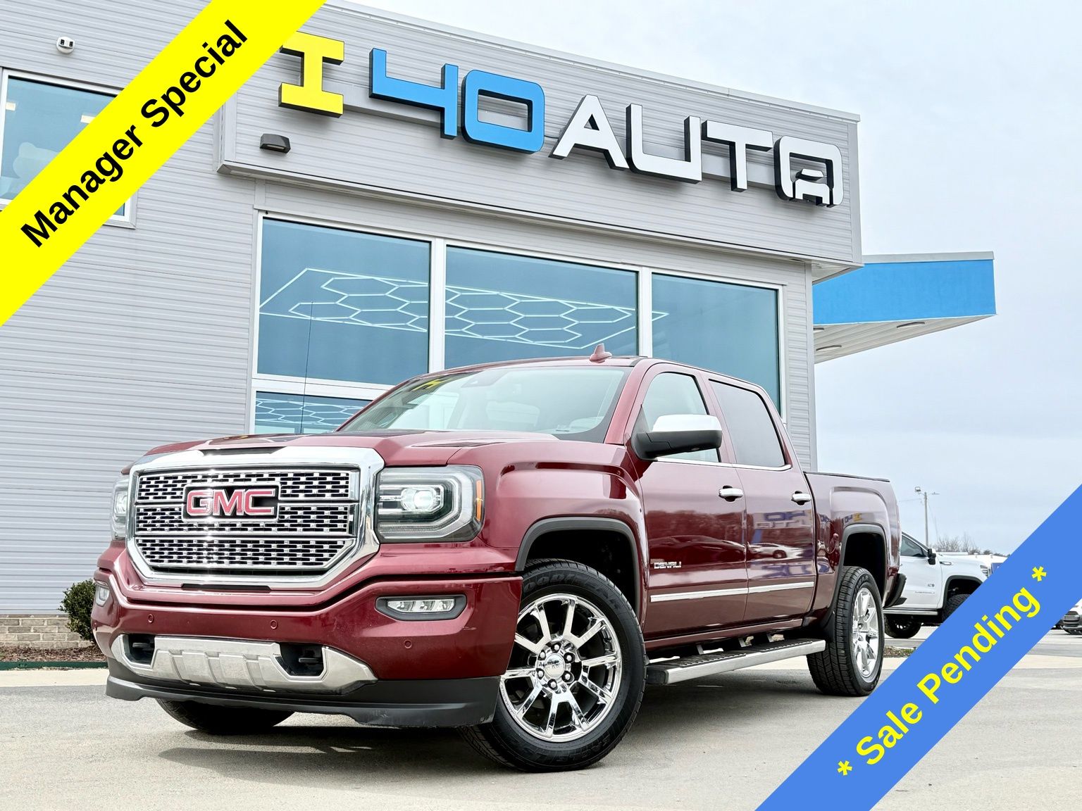 Crimson Red Tintcoat 2017 GMC Sierra 1500 Denali Crew Cab Pickup Truck 4X2 8-Speed Automatic Overdrive