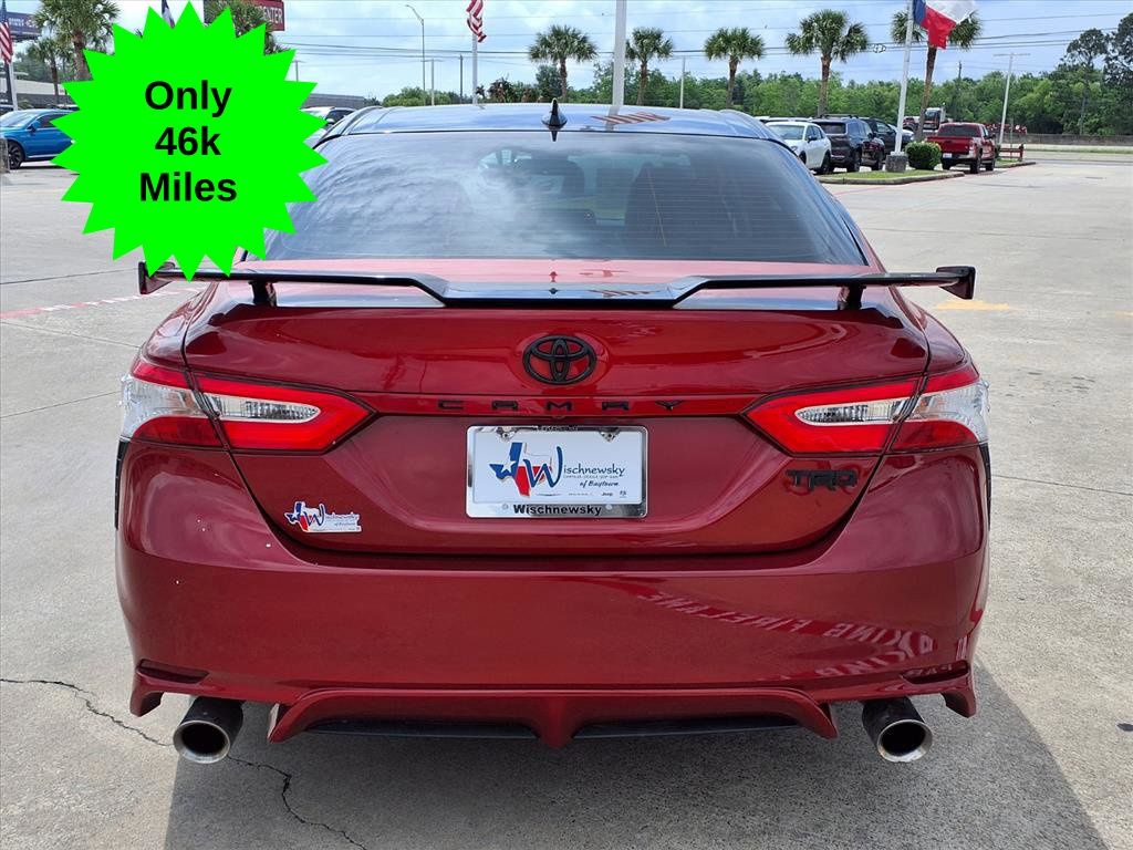 2020 Toyota Camry TRD V6 Red at Joe Myers Mazda Kia