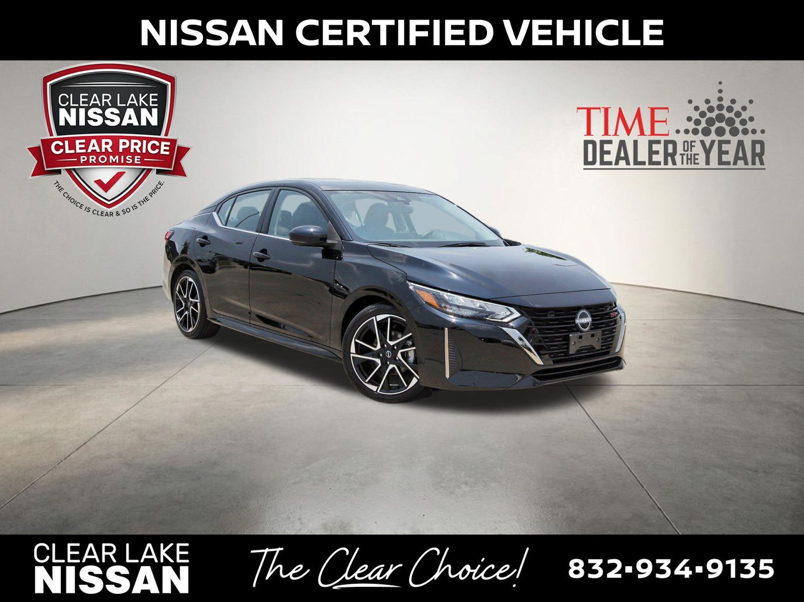 Super Black 2025 Nissan Sentra Sedan Front-Wheel Drive Continuously Variable Transmission