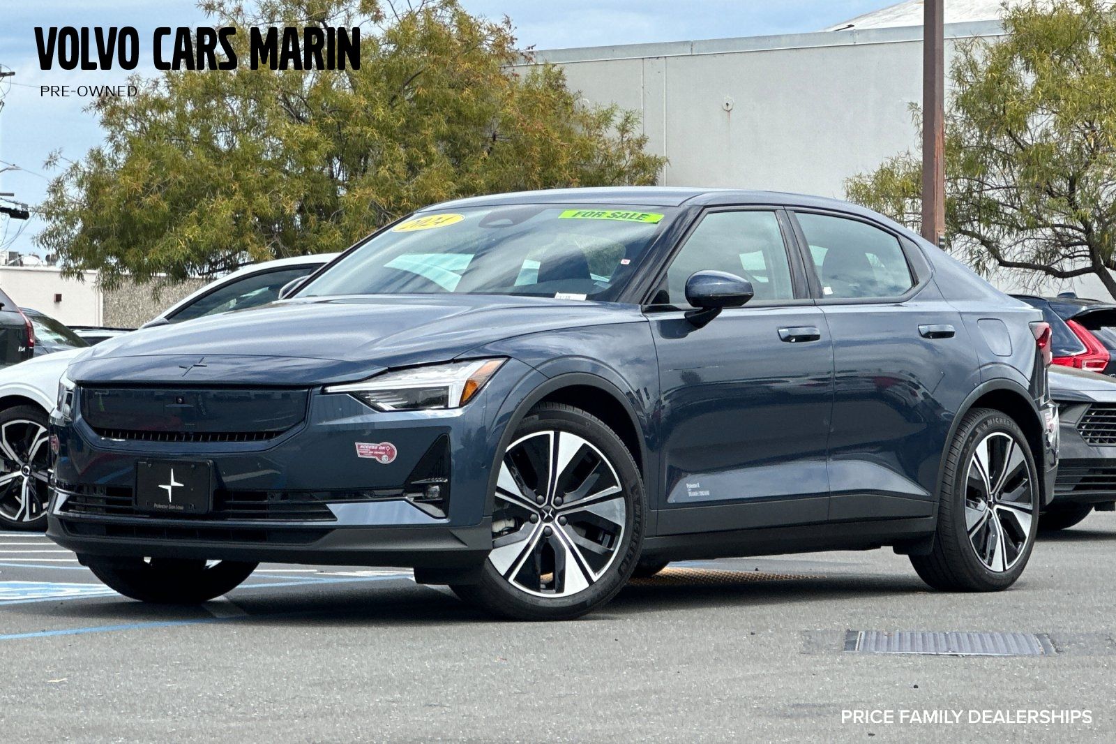 Midnight Metallic 2024 Polestar 2 Sedan All-Wheel Drive 1-Speed Automatic