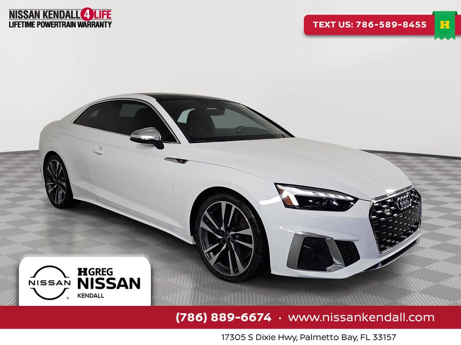 Ibis White 2023 Audi S5 Coupe All-Wheel Drive 8-Speed Automatic