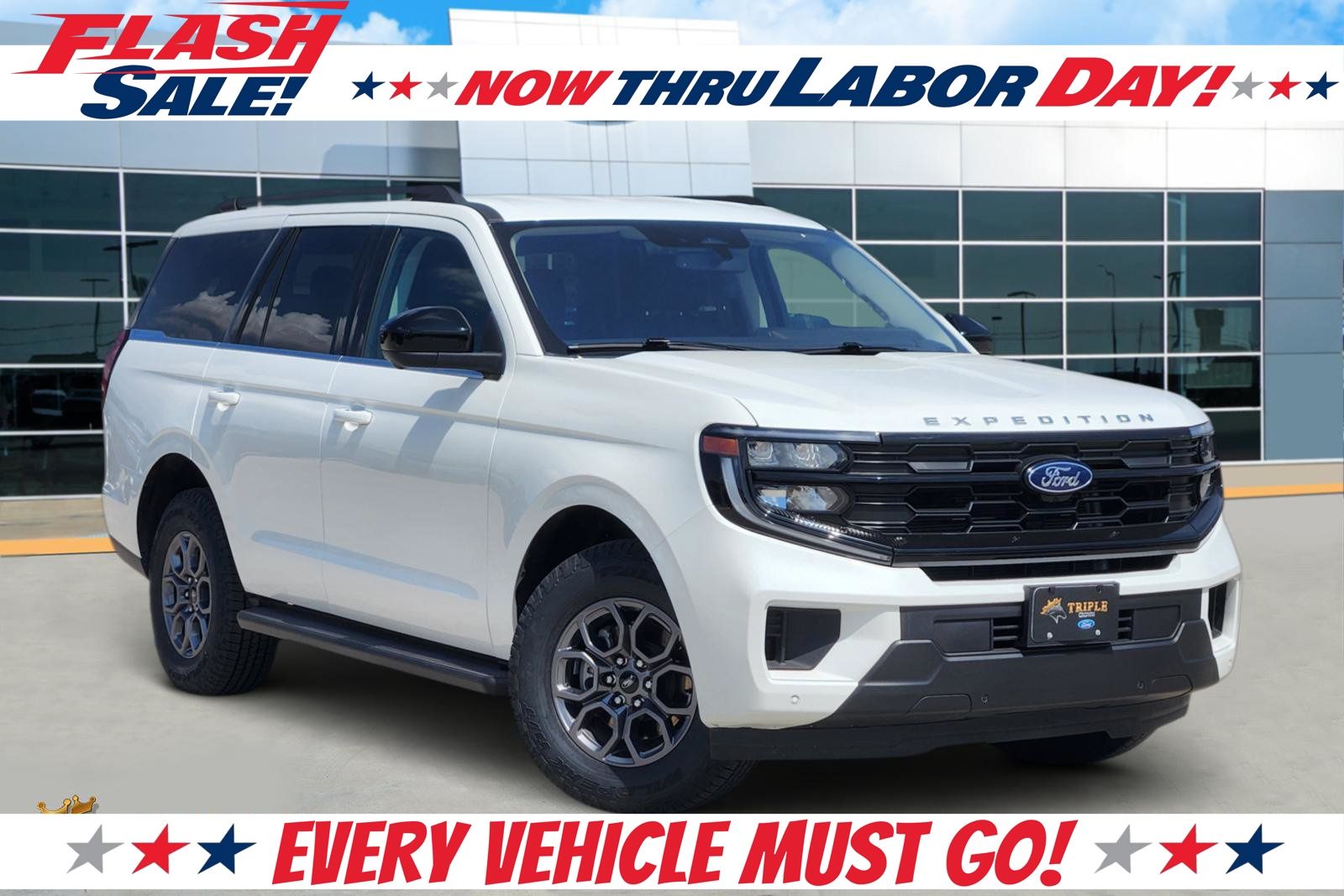 White Metallic 2025 Ford Expedition SUV / Crossover Four-Wheel Drive Automatic