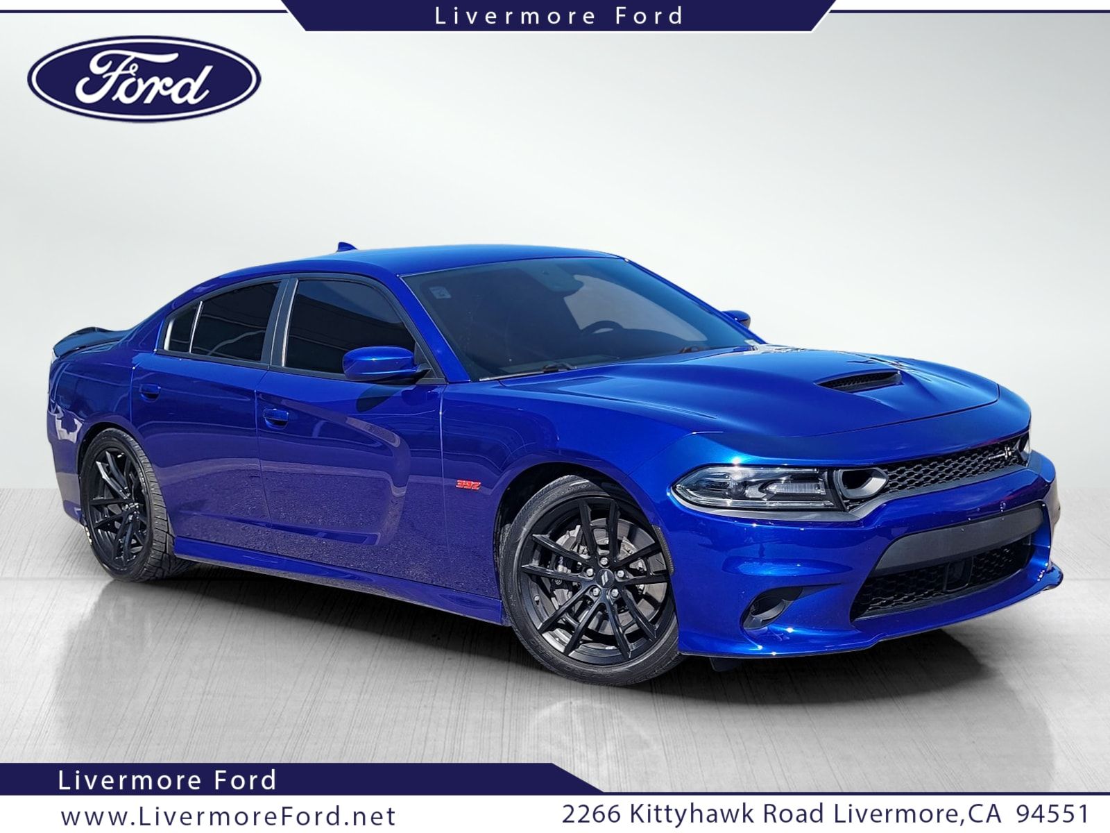 Indigo Blue 2020 Dodge Charger Scat Pack RWD Sedan Rear-Wheel Drive 8-Speed Automatic