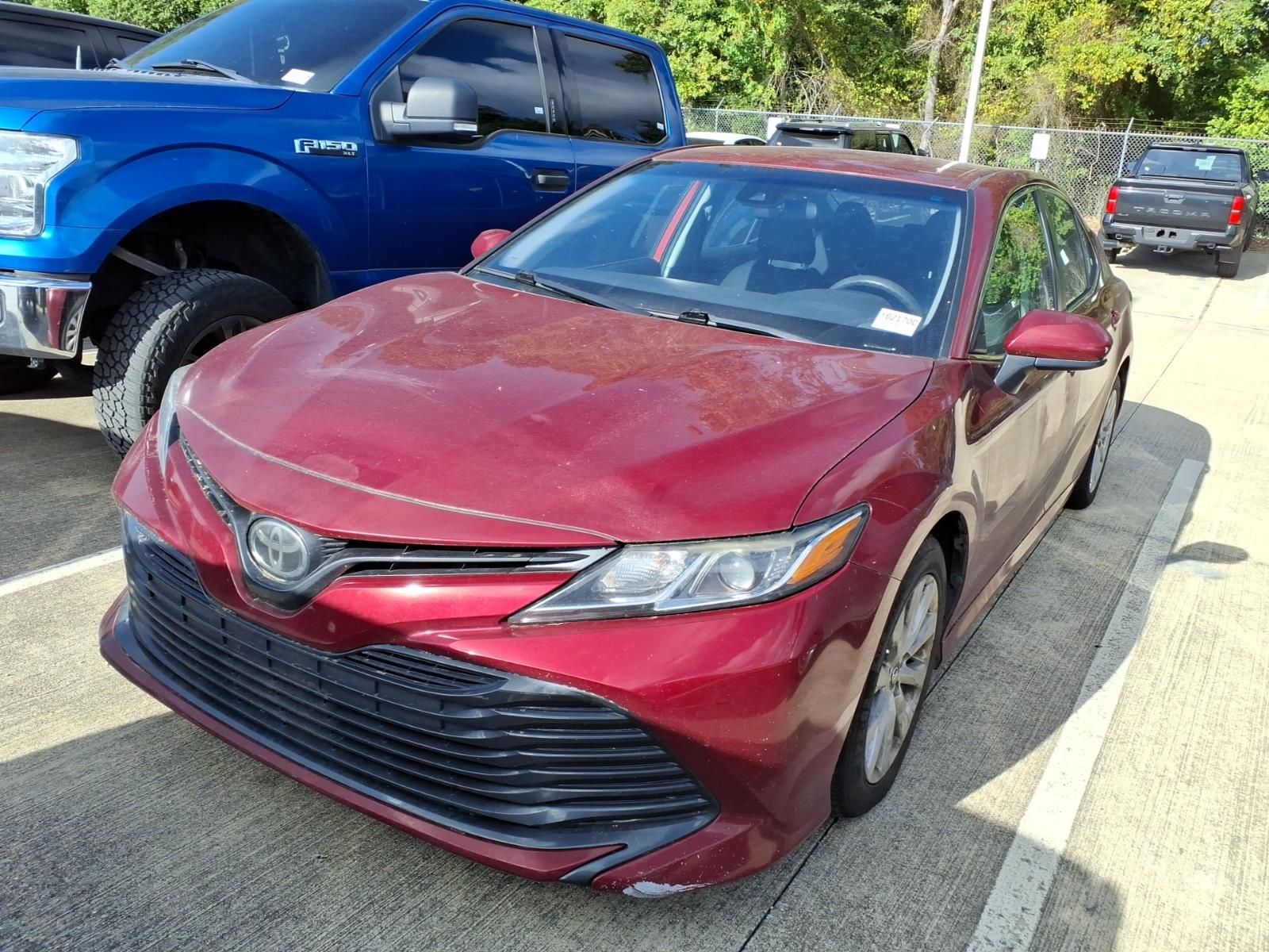 2019 Toyota Camry LE Red at Cook Ford