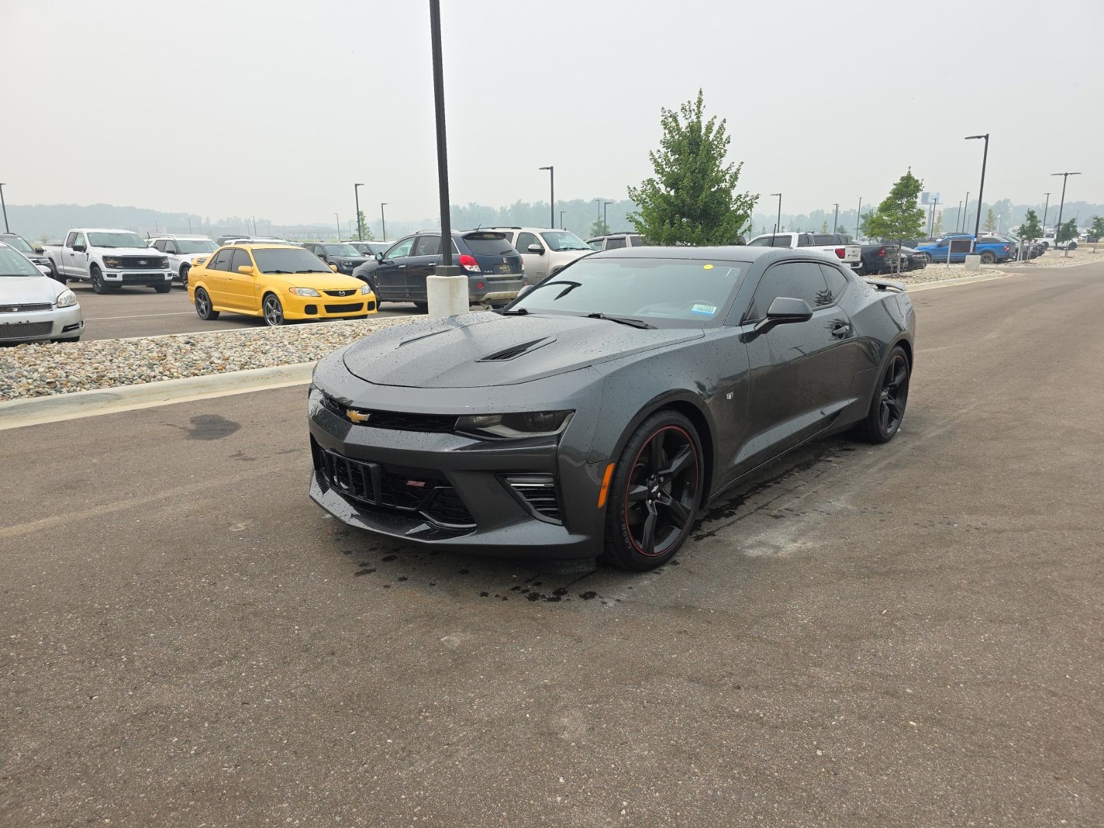 Nightfall Gray Metallic 2018 Chevrolet Camaro Coupe Rear-Wheel Drive 8-Speed Automatic