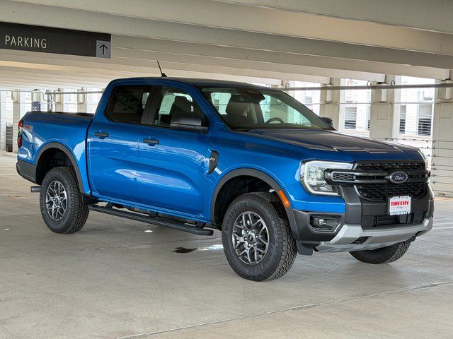 Blue Metallic 2025 Ford Ranger Pickup Truck Four-Wheel Drive Automatic