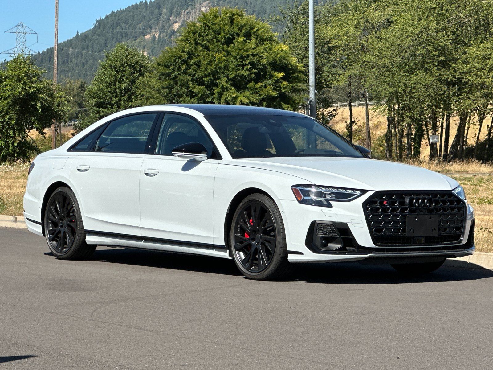 Glacier White 2026 Audi S8 Sedan All-Wheel Drive 8-Speed Automatic