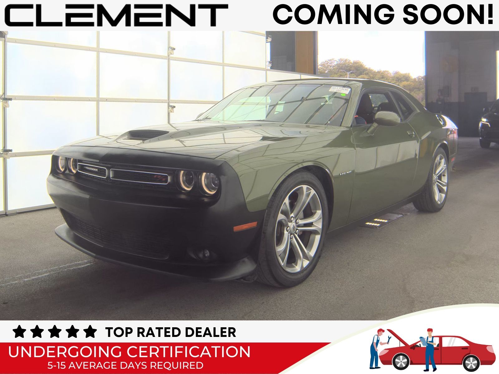 F8 Green 2021 Dodge Challenger R/T RWD Coupe Rear-Wheel Drive 8-Speed Automatic