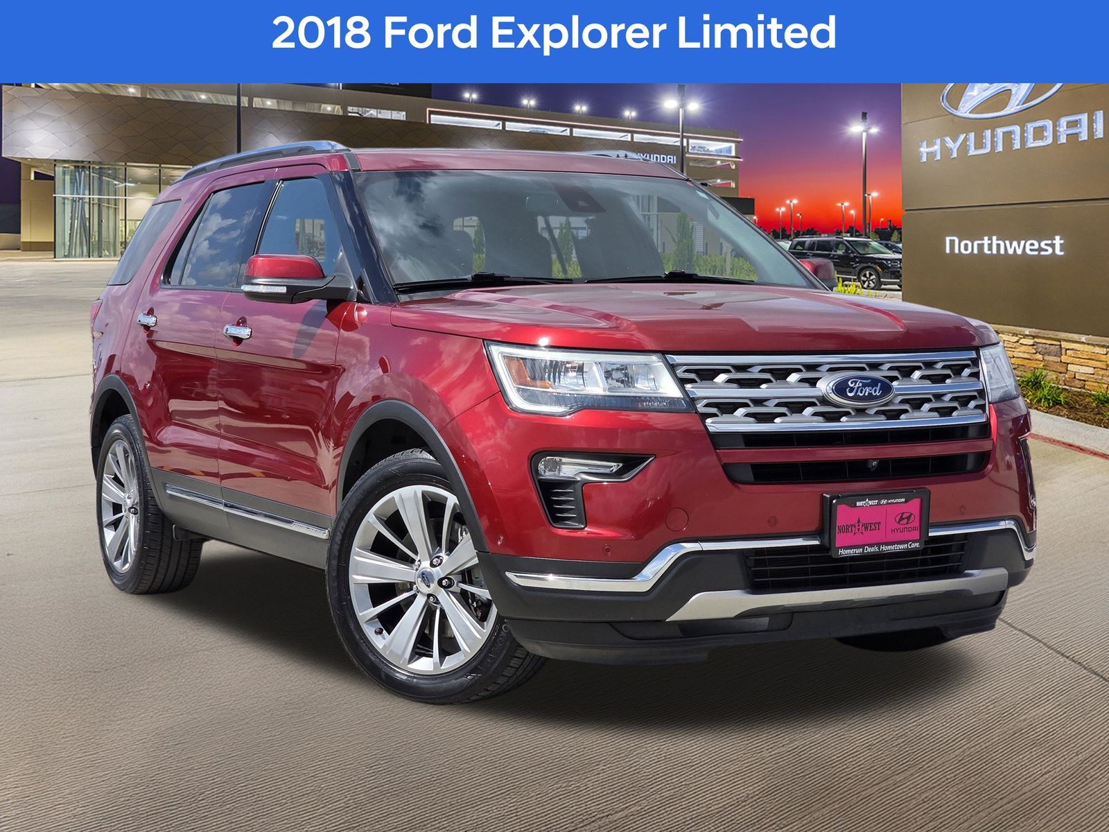 Ruby Red 2018 Ford Explorer Limited AWD SUV / Crossover All-Wheel Drive 6-Speed Automatic