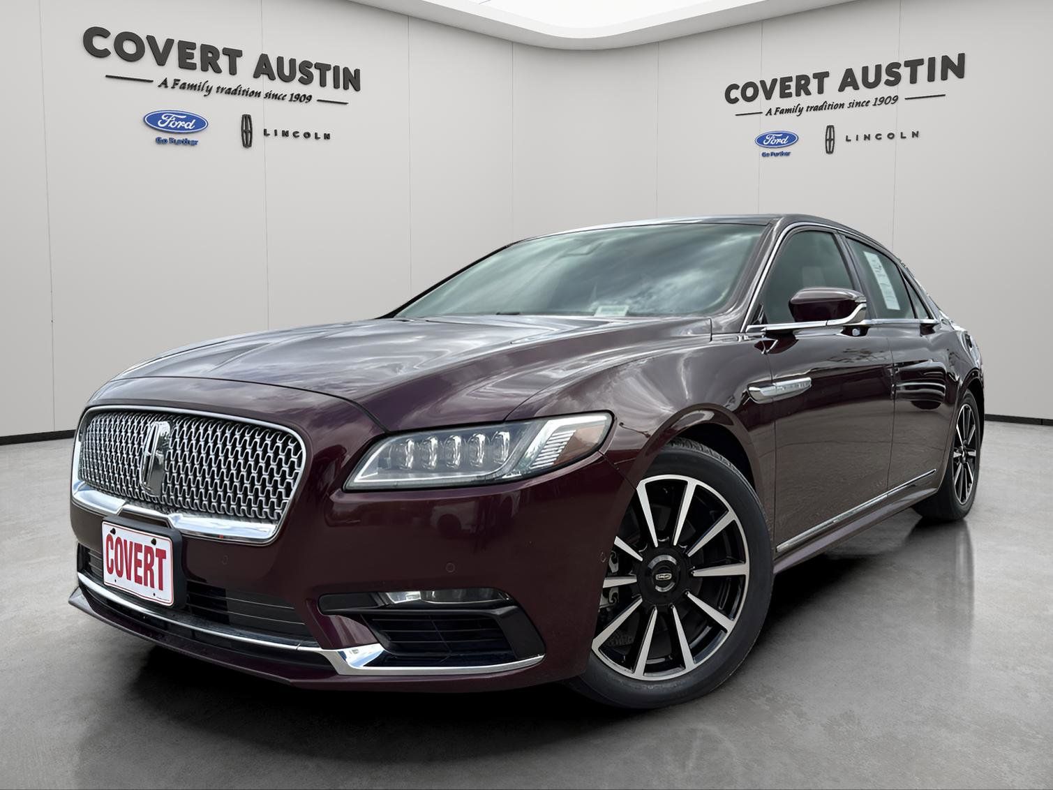Red (Burgundy) 2017 Lincoln Continental Reserve AWD Sedan All-Wheel Drive 6-Speed Automatic