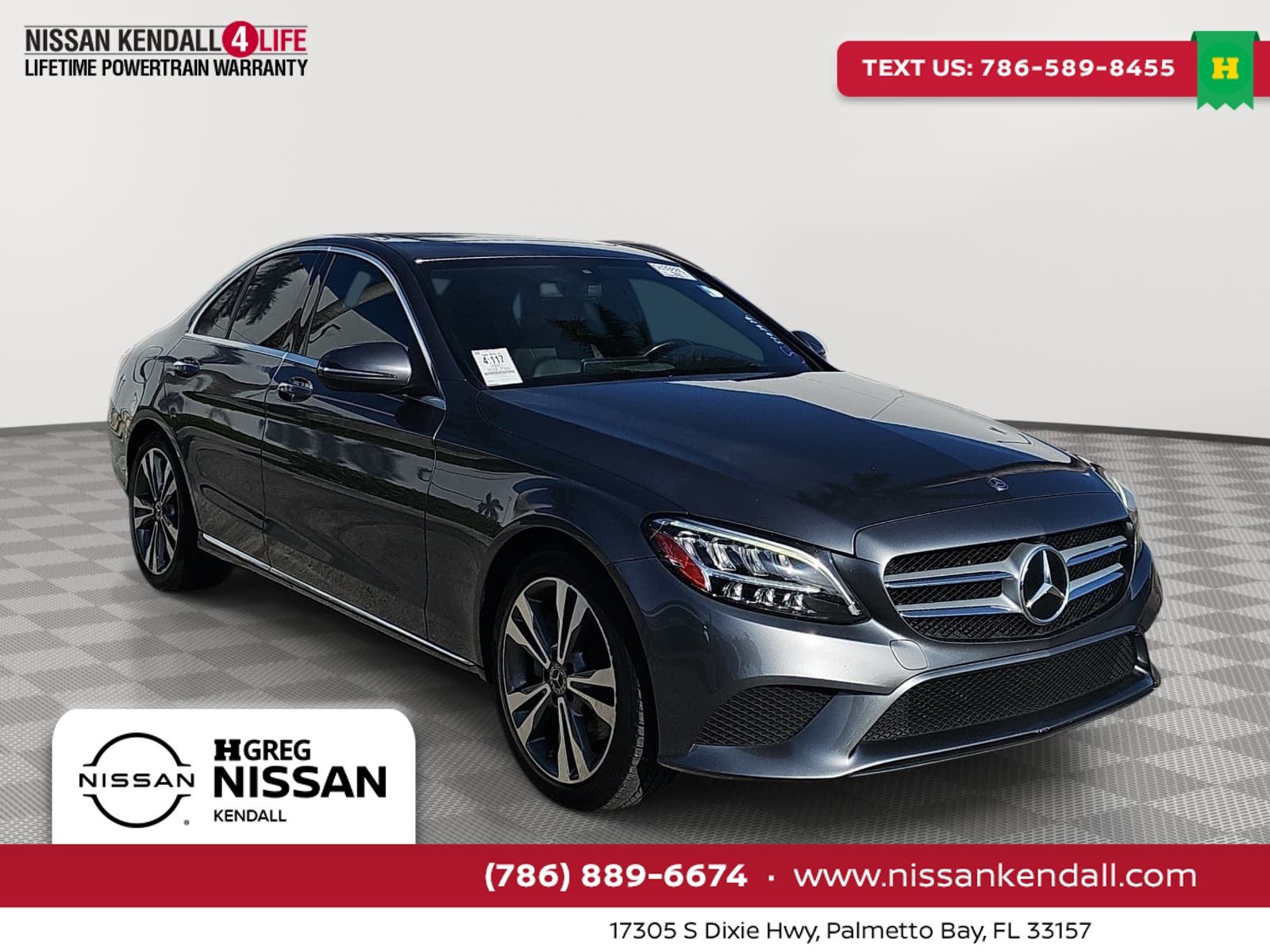 Graphite Gray Metallic 2021 Mercedes-Benz C-Class Sedan Rear-Wheel Drive 9-Speed Automatic