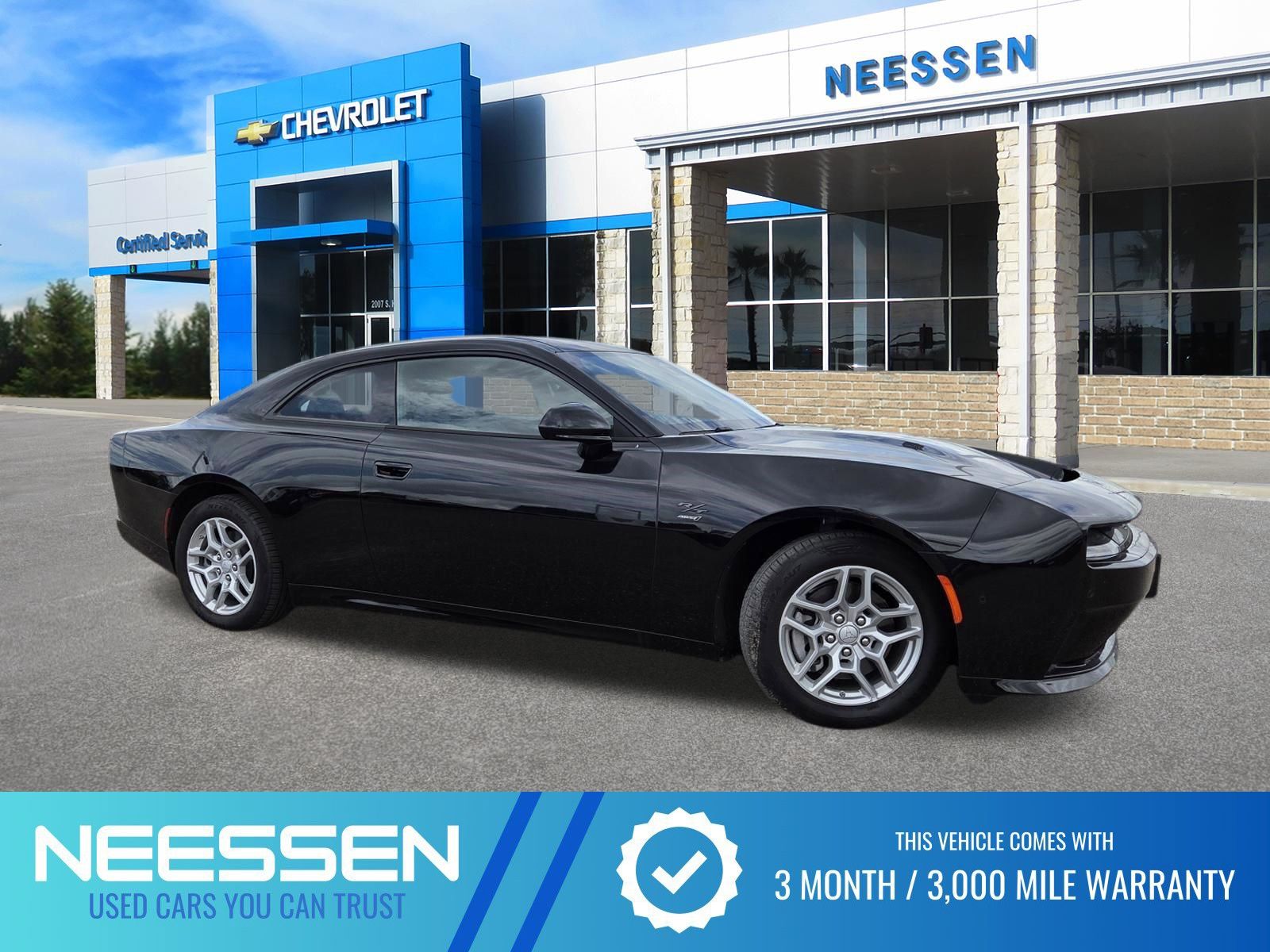 Diamond Black 2025 Dodge Charger Daytona R/T AWD Coupe All-Wheel Drive 1-Speed Automatic