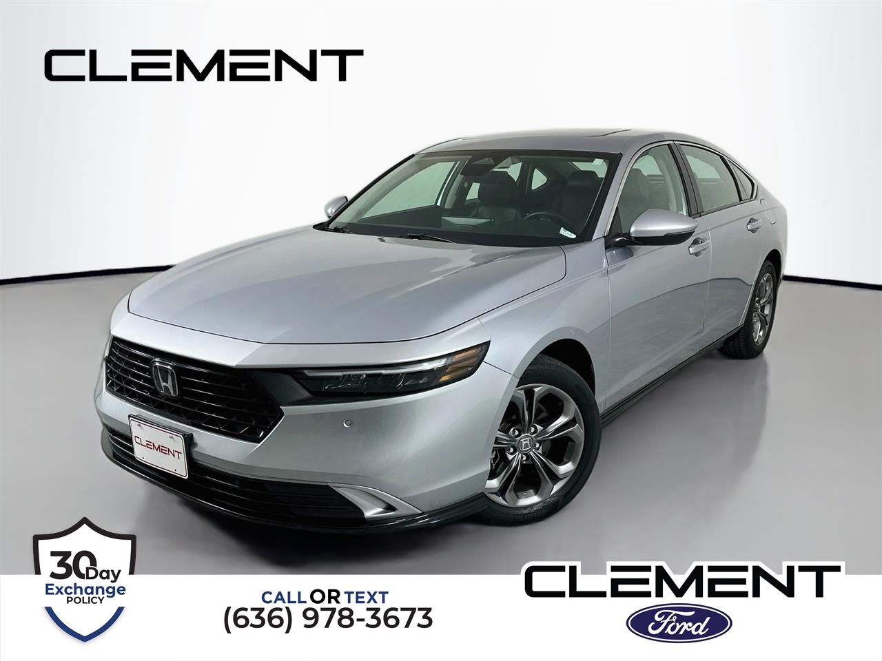 Lunar Silver Metallic 2023 Honda Accord Hybrid Sedan Front-Wheel Drive Continuously Variable Transmission