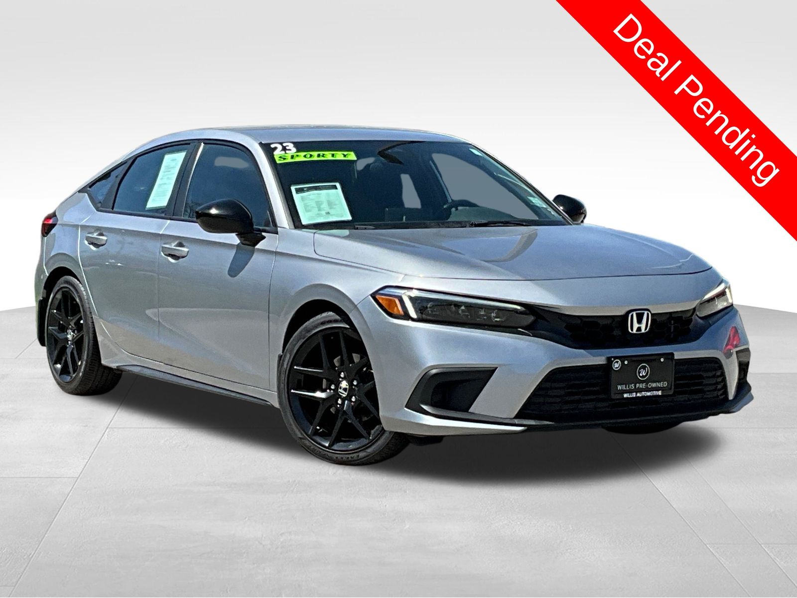Lunar Silver Metallic 2023 Honda Civic Hatchback Hatchback Front-Wheel Drive Continuously Variable Transmission