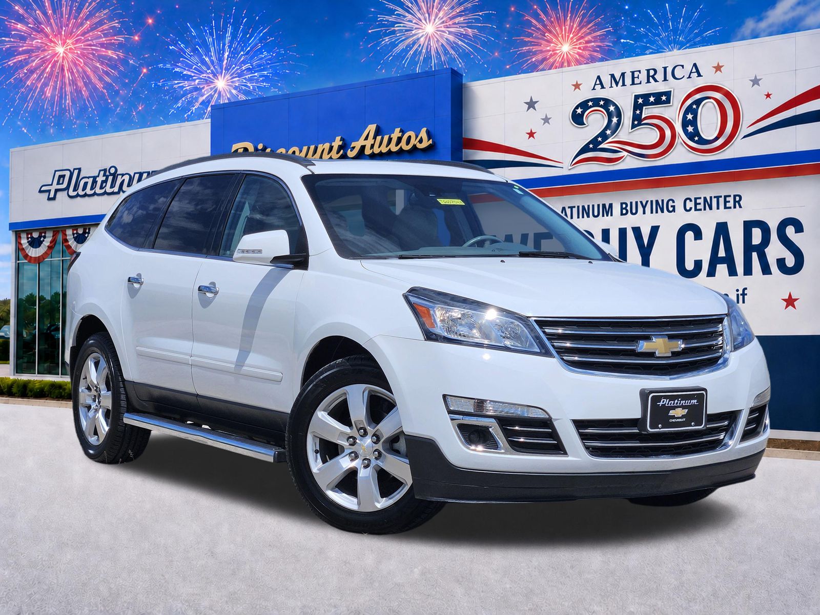 Summit White 2017 Chevrolet Traverse SUV / Crossover Front-Wheel Drive 6-Speed Automatic