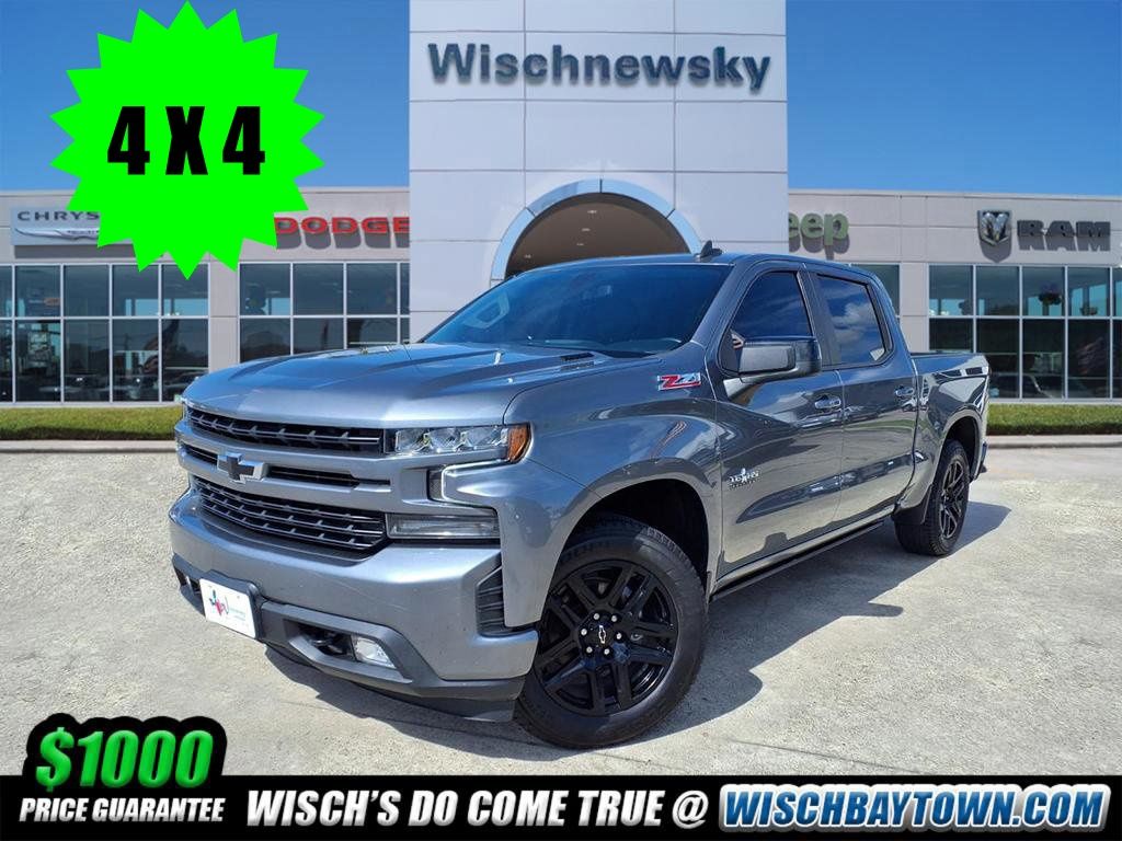 Gray (Satin Steel Metallic) 2022 Chevrolet Silverado 1500 RST Crew Cab 4WD Pickup Truck Four-Wheel Drive Automatic