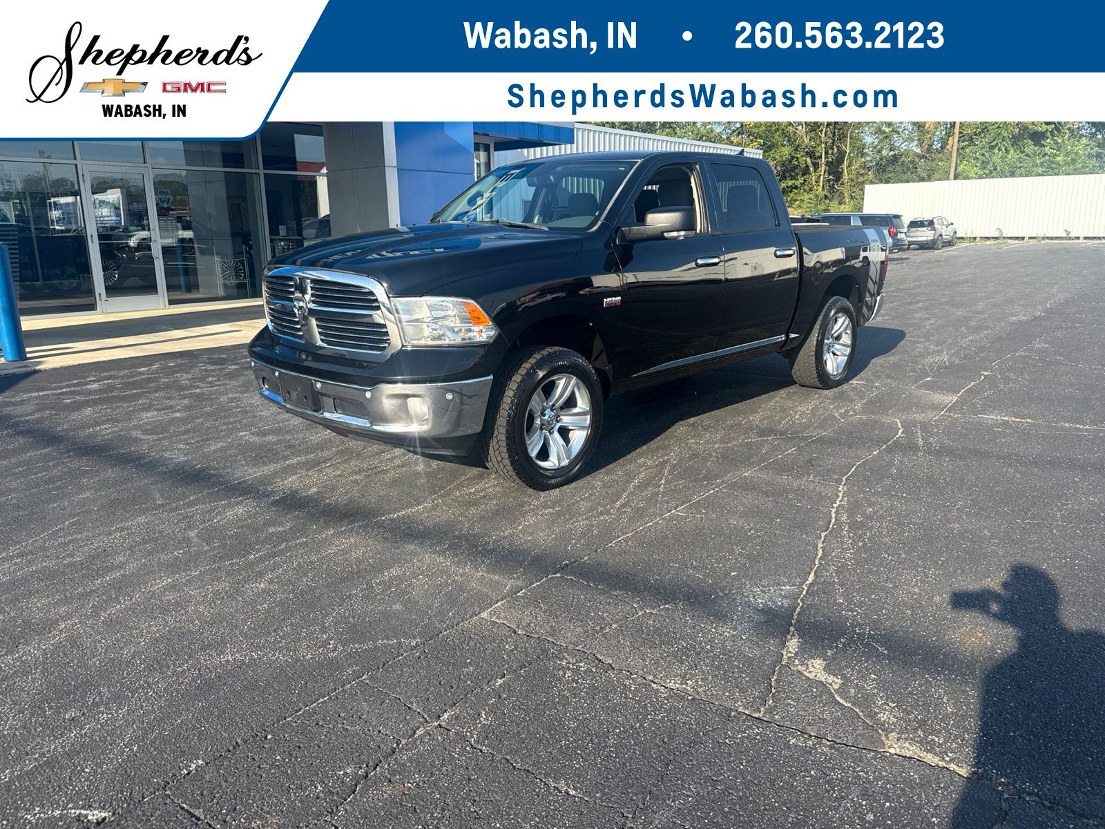 Black Clearcoat 2014 RAM 1500 Pickup Truck Four-Wheel Drive 8-Speed Automatic