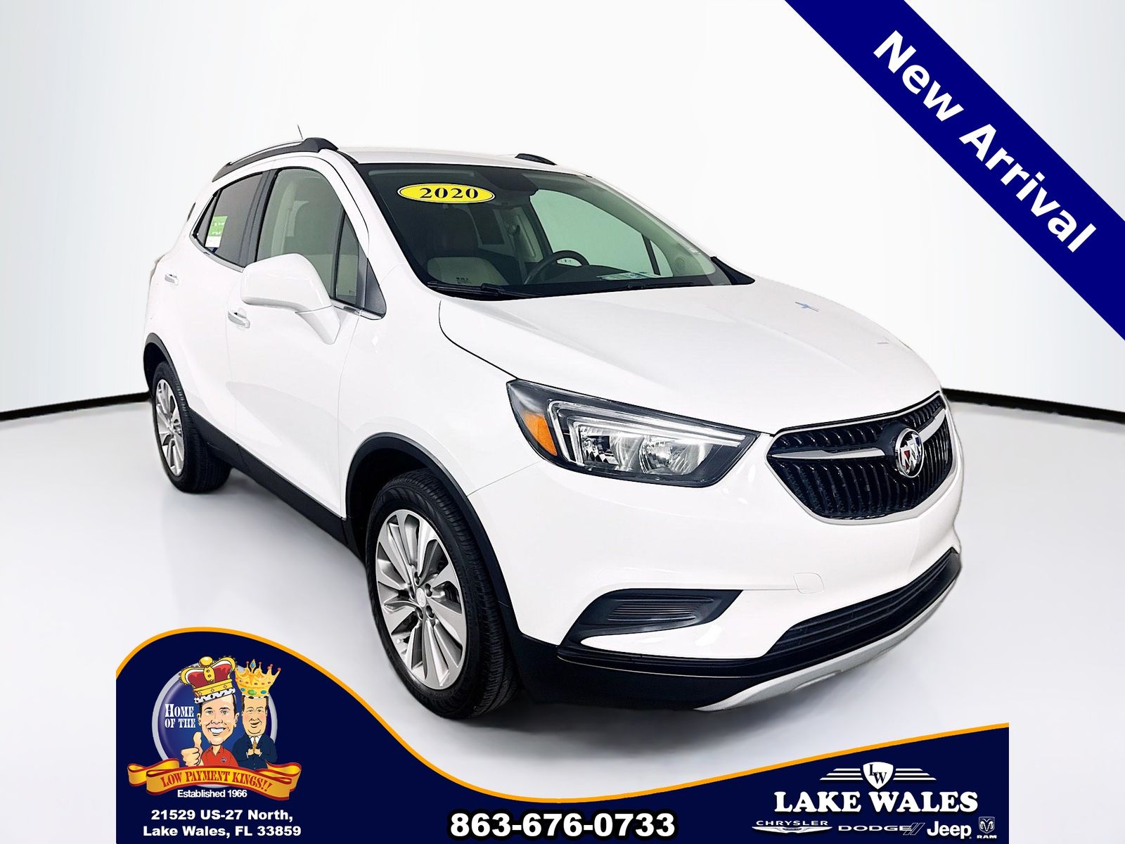 Summit White 2020 Buick Encore SUV / Crossover Front-Wheel Drive 6-Speed Automatic Overdrive
