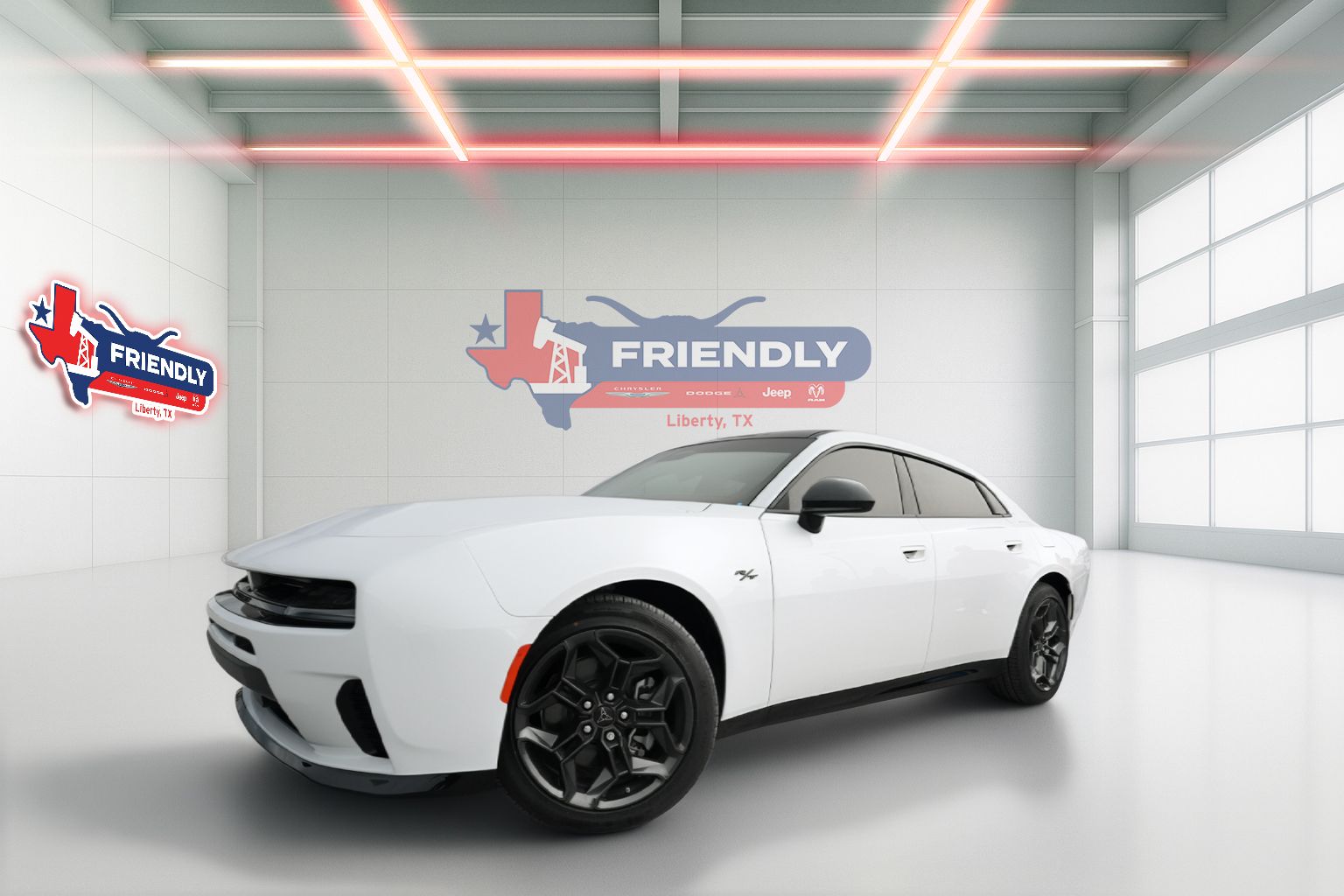 Bright White Clearcoat 2026 Dodge Charger Sedan All-Wheel Drive 8-Speed Automatic