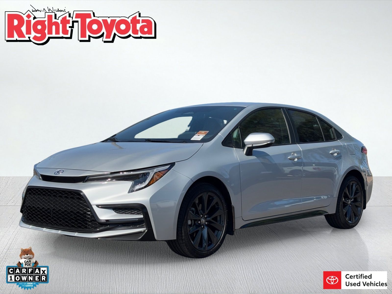 Classic Silver Metallic 2026 Toyota Corolla SE FWD Sedan Front-Wheel Drive Continuously Variable Transmission